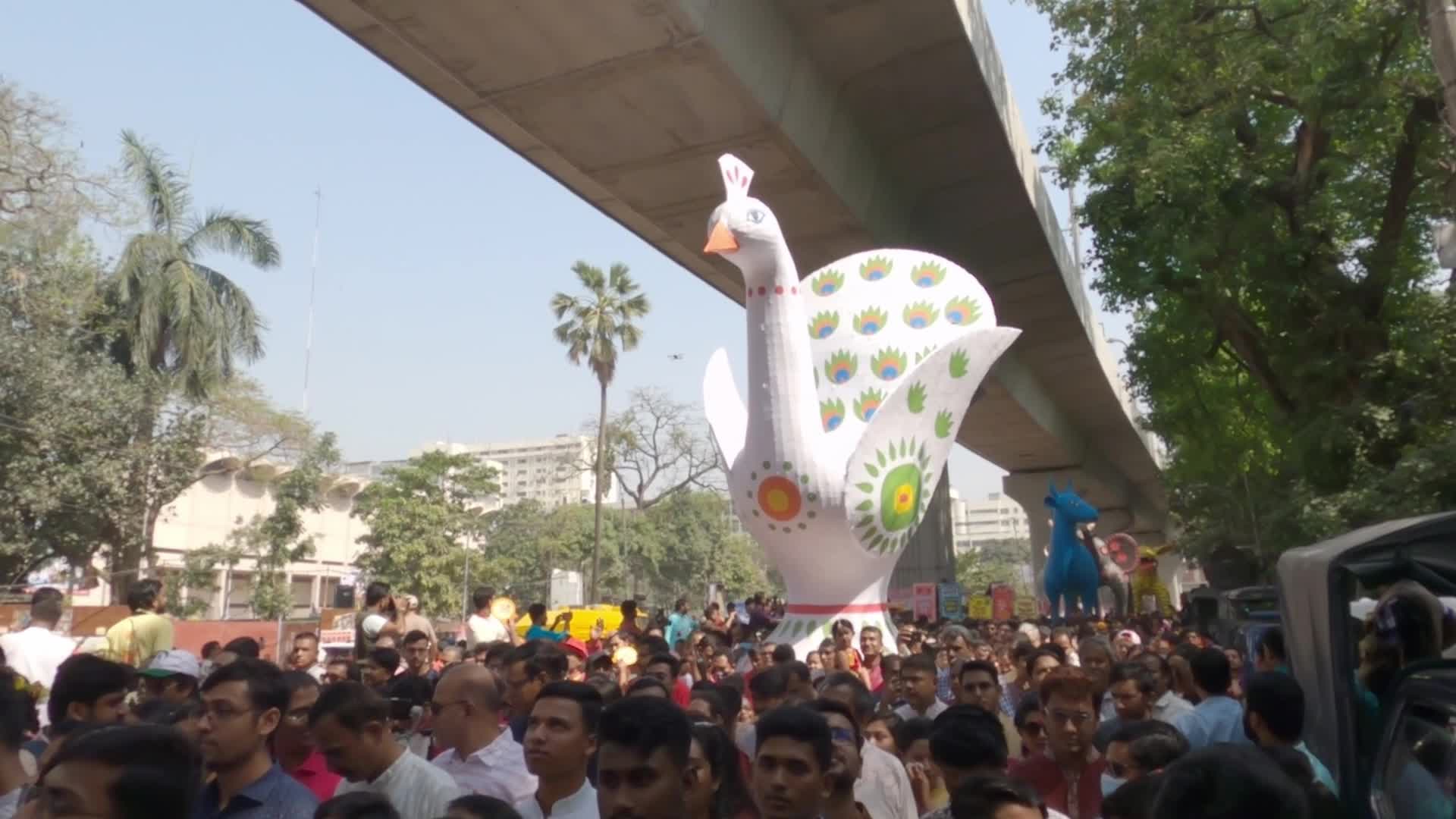 Bangladeshi people celebrate Bengali New Year's Day