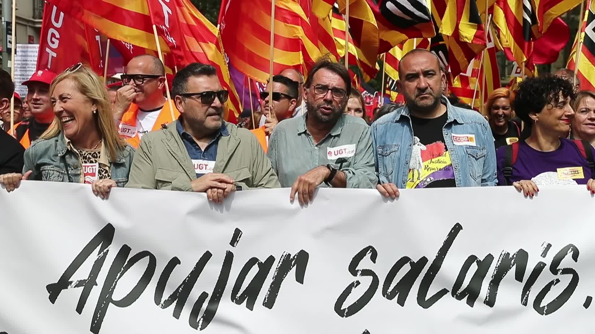 Workers Day demonstration in Barcelona