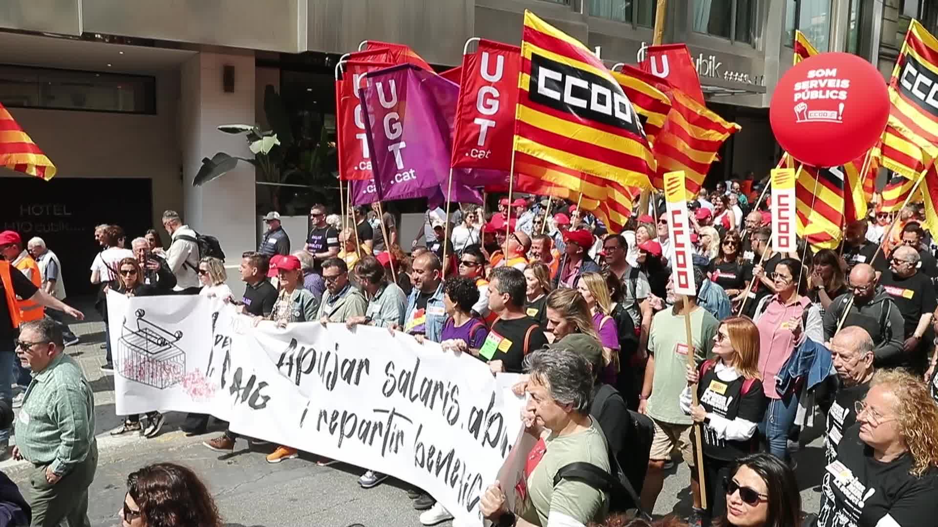 Workers Day demonstration in Barcelona