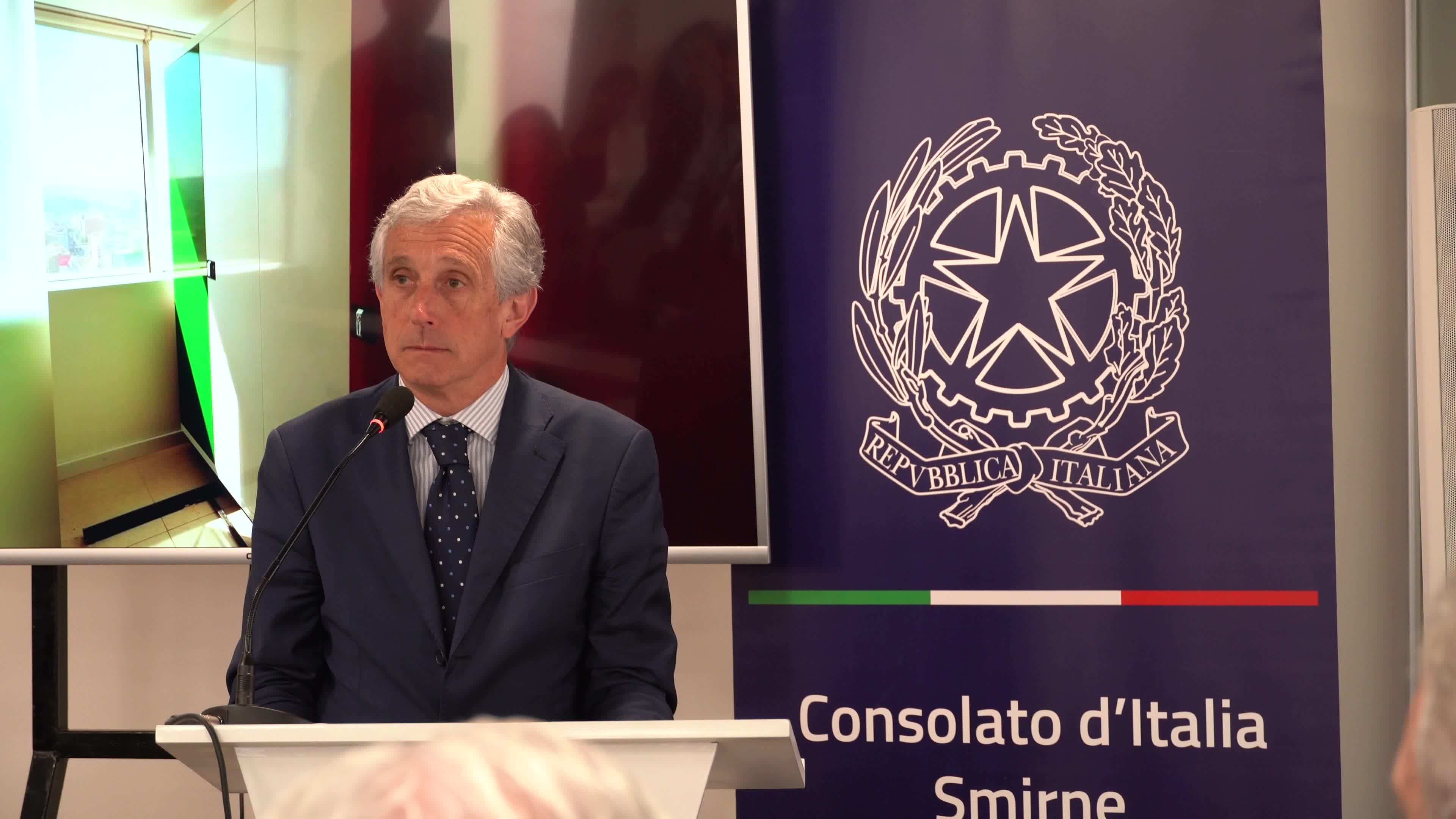 Italian Consulate opening ceremony with ambassador of Italy and Governor of Izmir, Turkey 