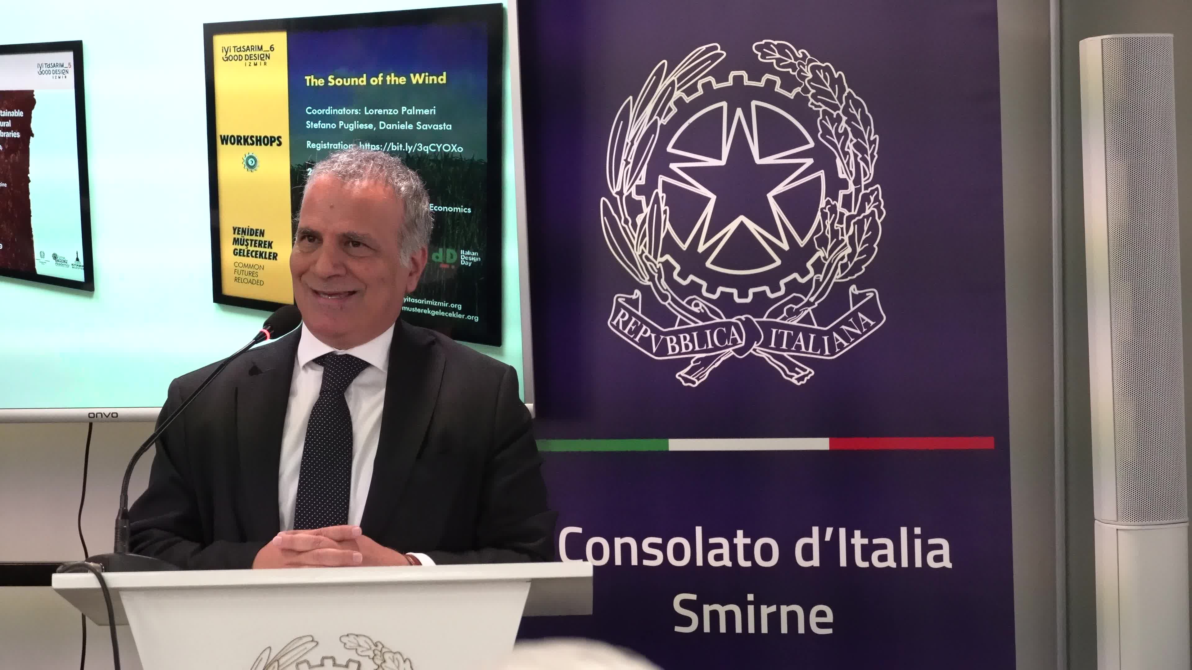 Italian Consulate opening ceremony with ambassador of Italy and Governor of Izmir, Turkey 