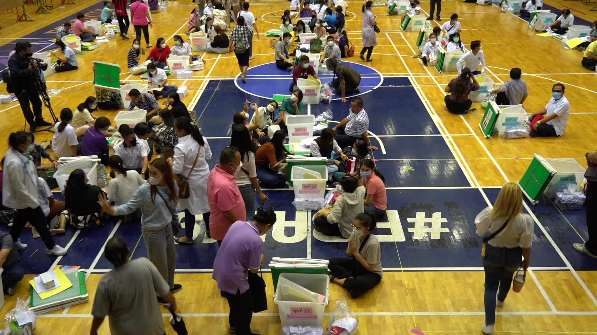 Preparation Advance Voting For The Election in Thailand.