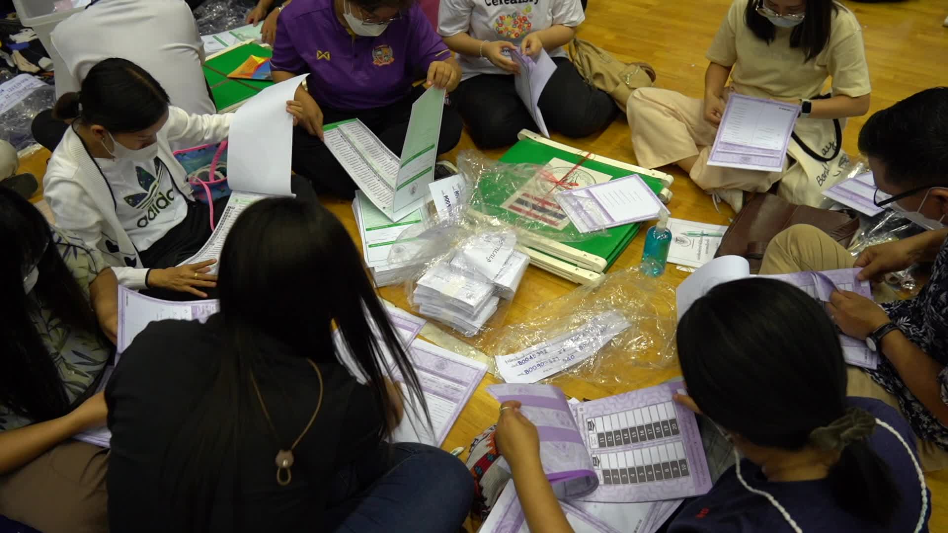 Preparation Advance Voting For The Election in Thailand.