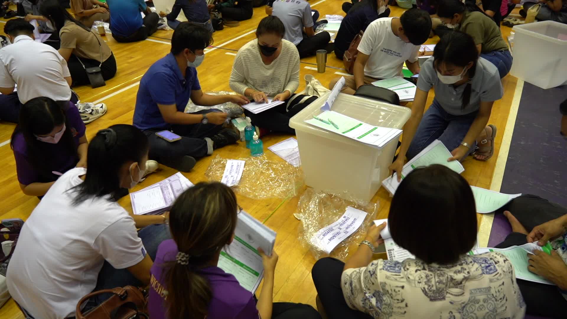 Preparation Advance Voting For The Election in Thailand.