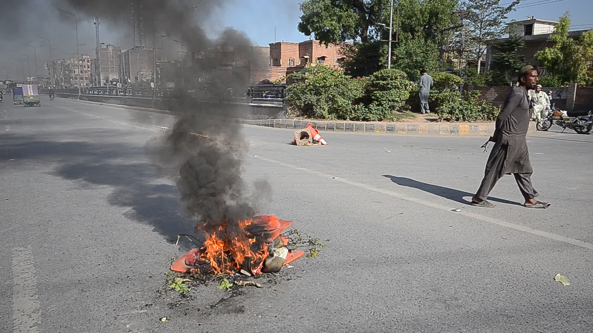 Protests against the arrest of former PM and PTI chairman Khan in Pakistan