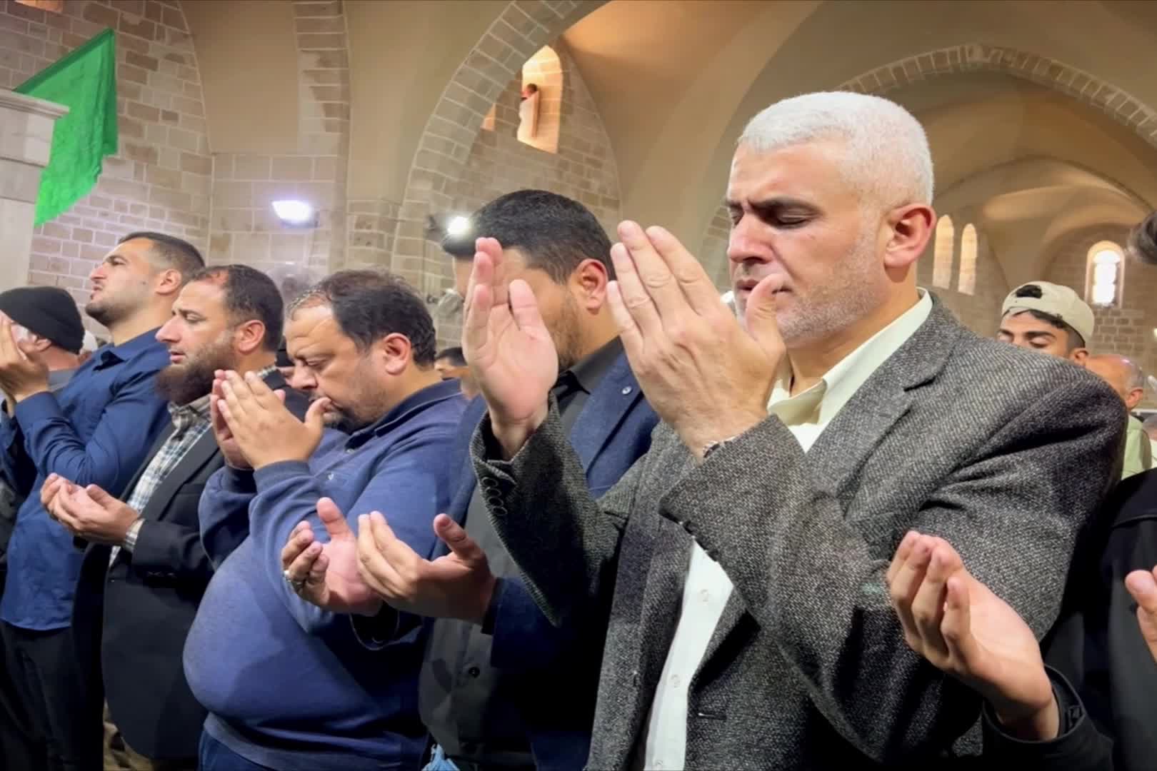 Funeral ceremony for 13 Palestinians killed in Israeli airstrikes over Gaza 