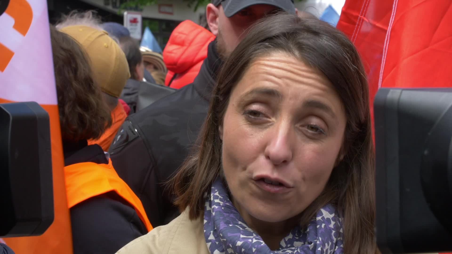 Clashes at the 1 May rally in Paris, France