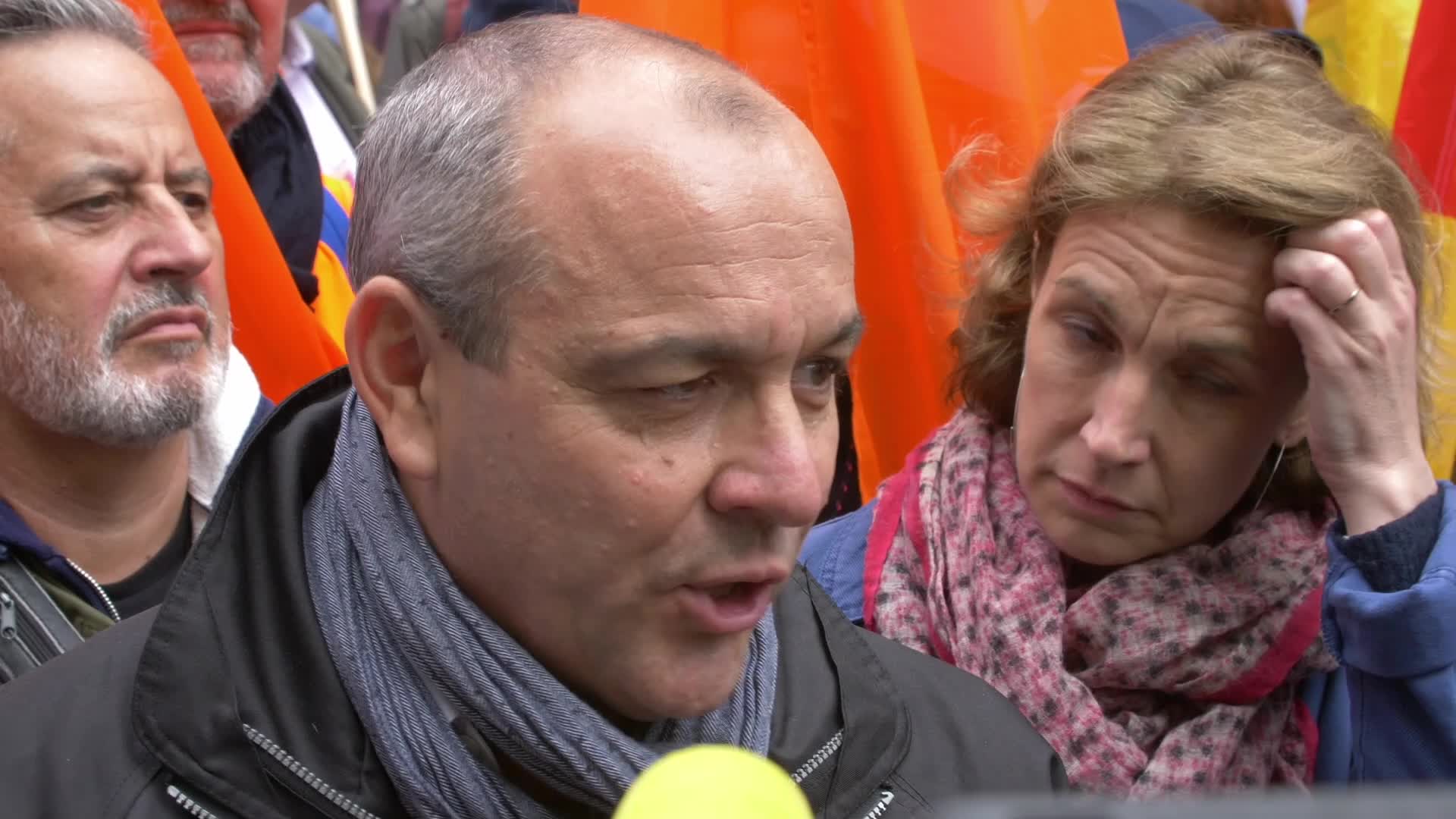Clashes at the 1 May rally in Paris, France
