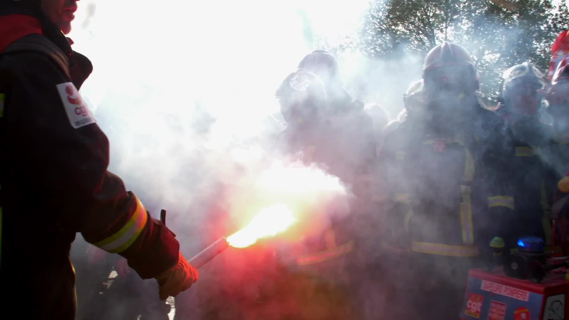 Clashes at the 1 May rally in Paris, France