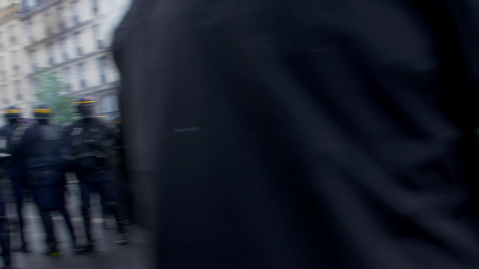 Clashes at the 1 May rally in Paris, France