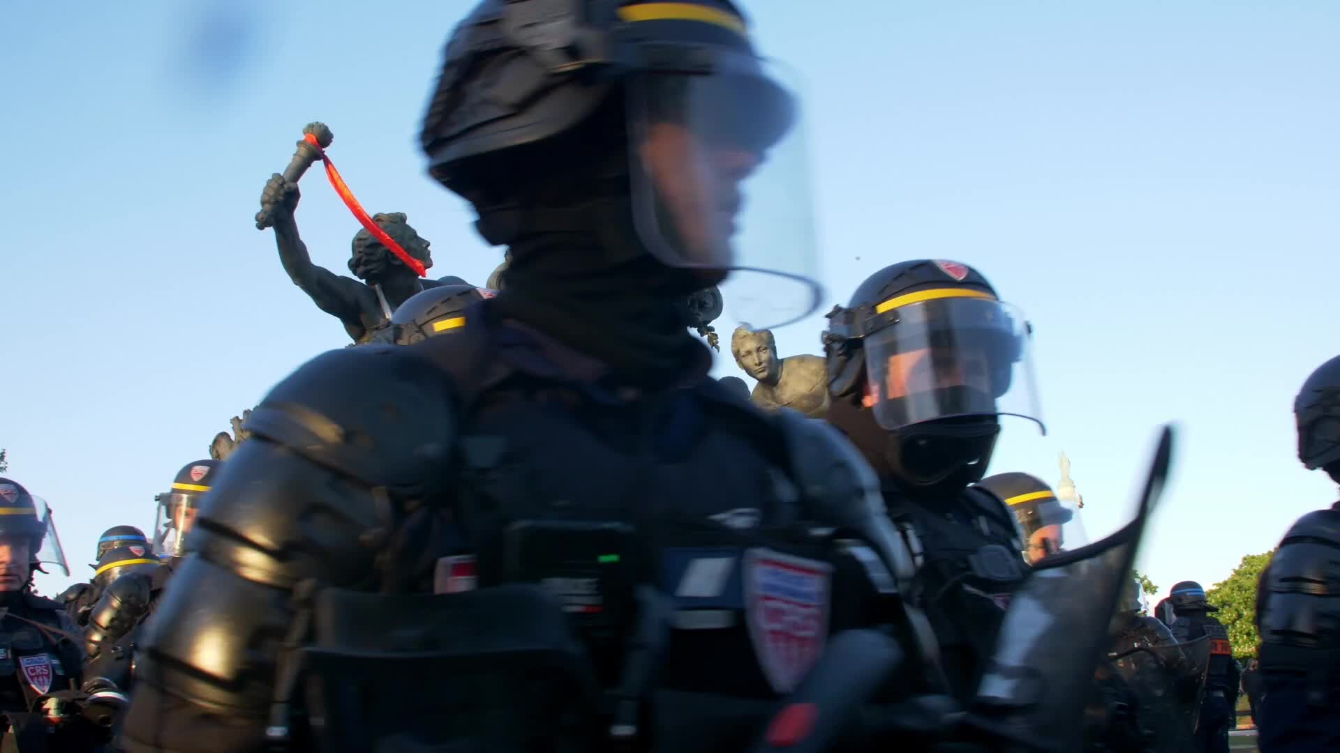 Clashes at the 1 May rally in Paris, France
