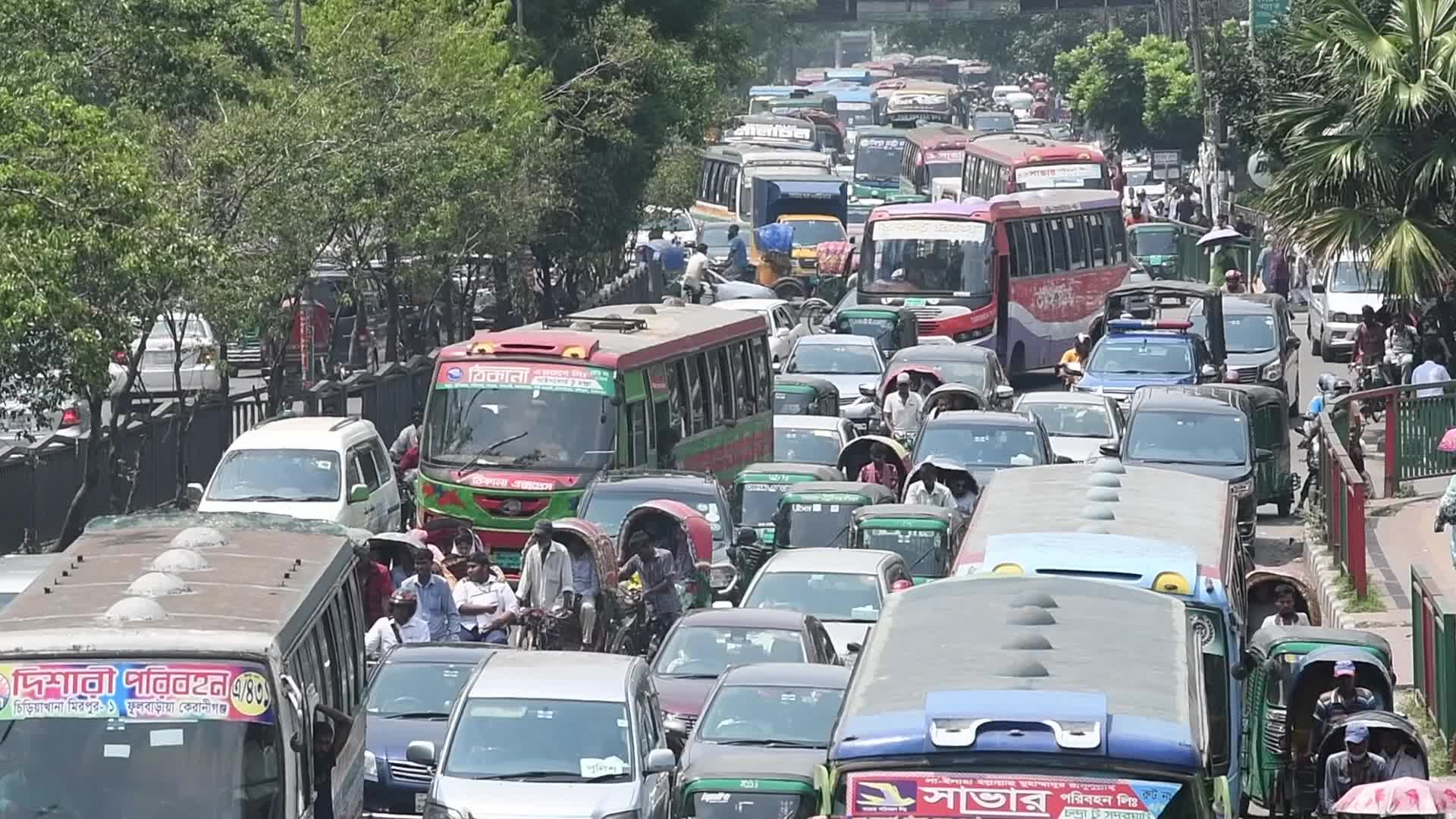 Traffic in Dhaka, Bangladesh