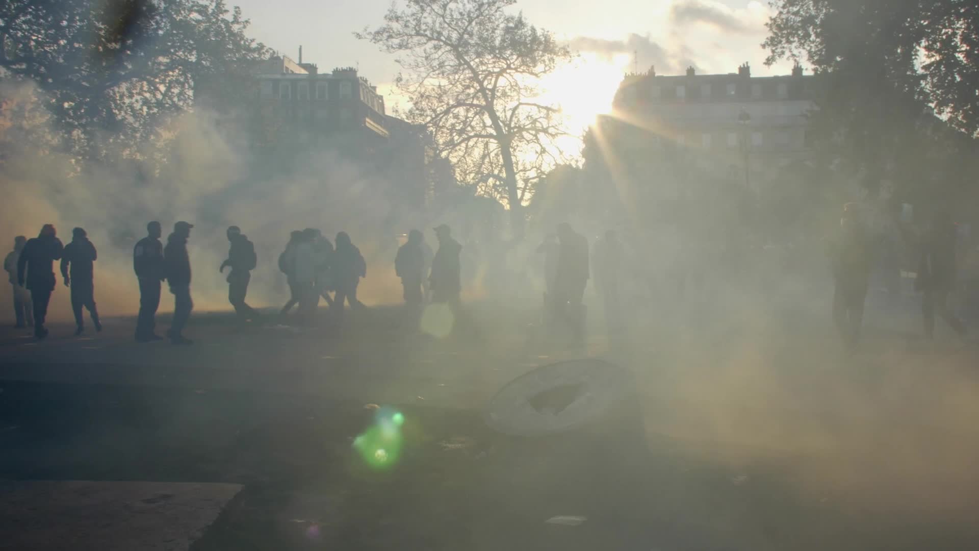 Clashes at the 1 May rally in Paris, France