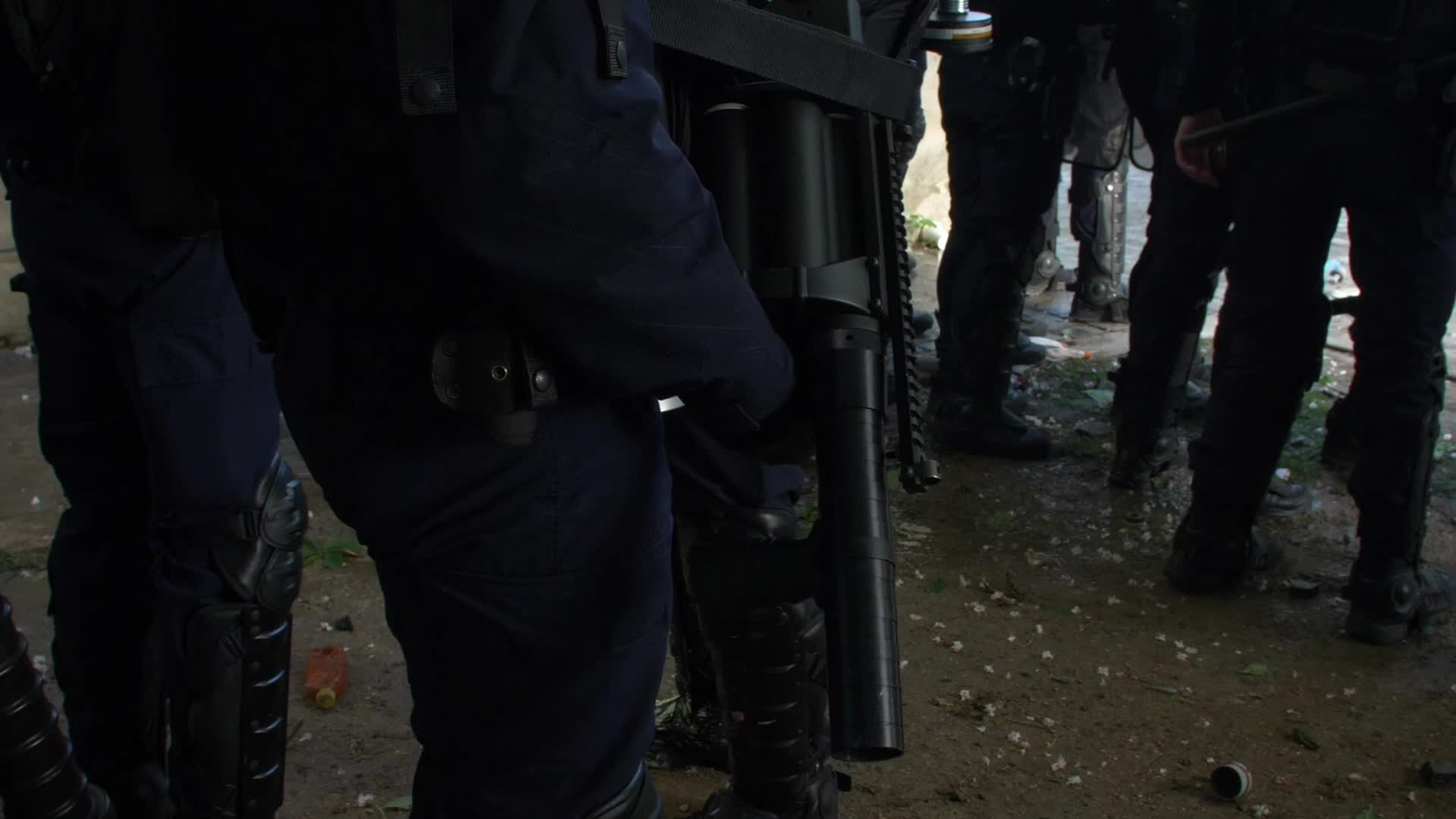 Clashes at the 1 May rally in Paris, France