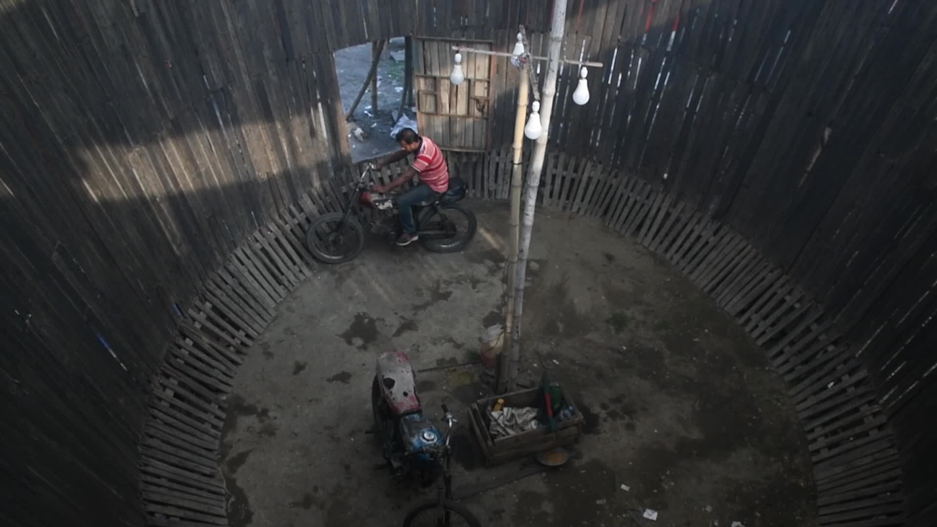 Traditional Bike Stunt Show In Dhaka