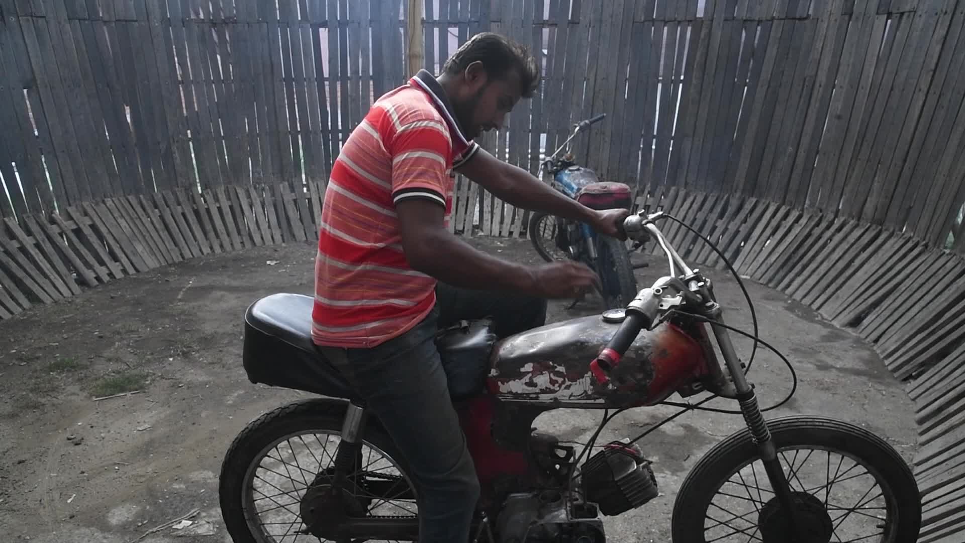 Traditional Bike Stunt Show In Dhaka