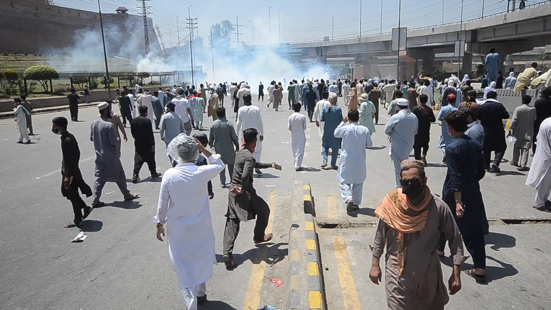 Protests against the arrest of former PM and PTI chairman Khan in Pakistan