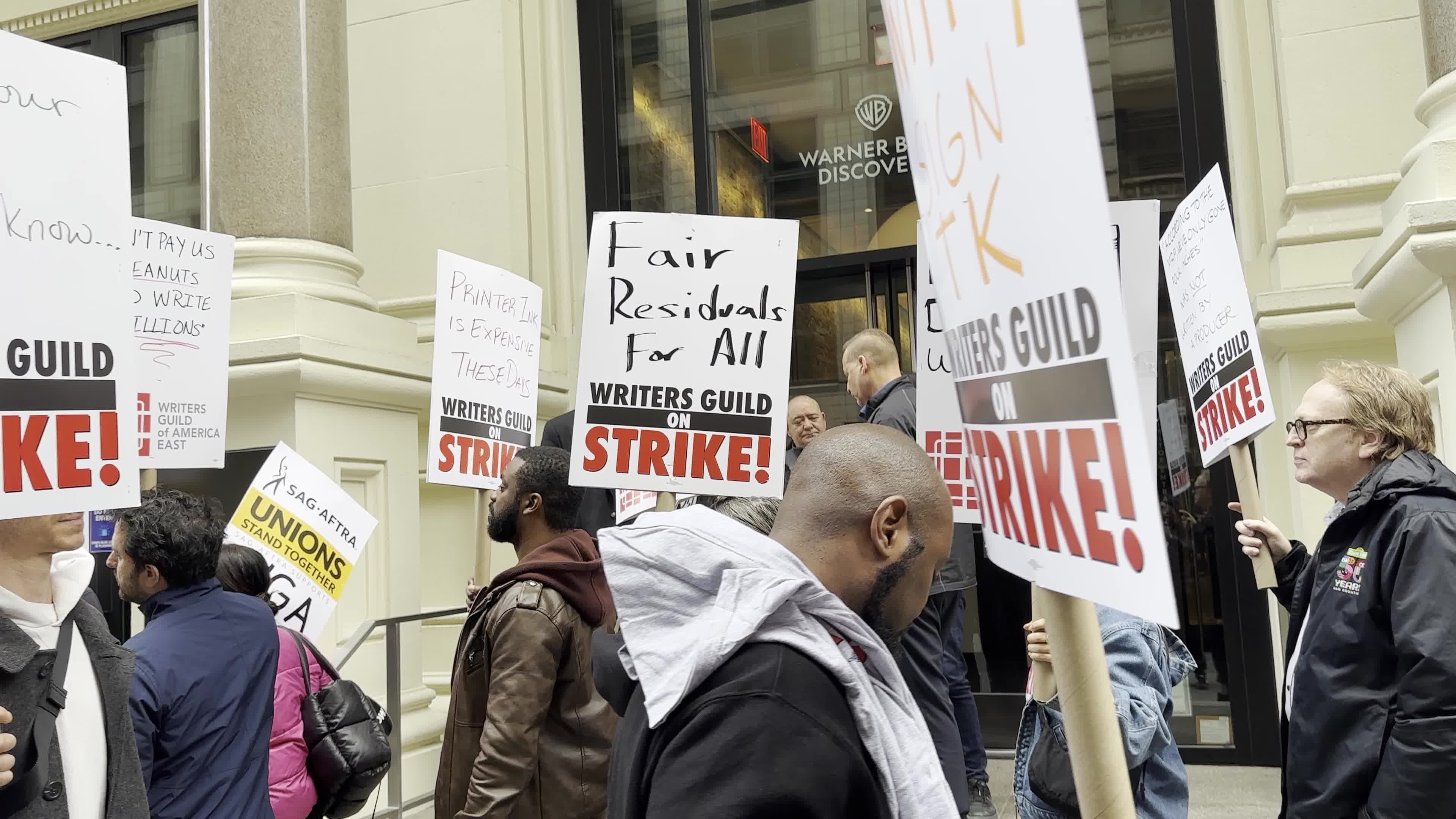 Writers Guild of America Strike in NYC