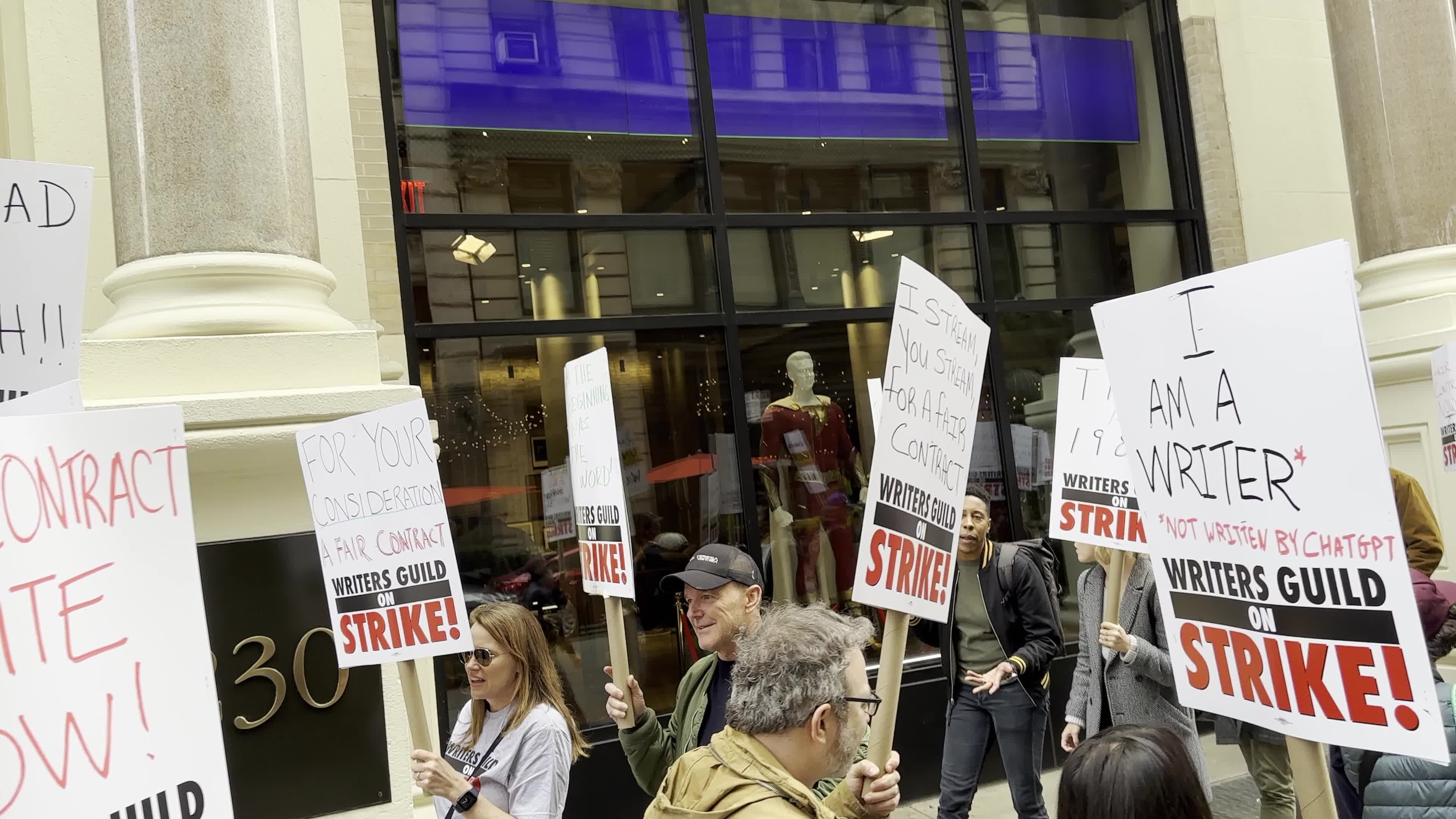 Writers Guild of America Strike in NYC