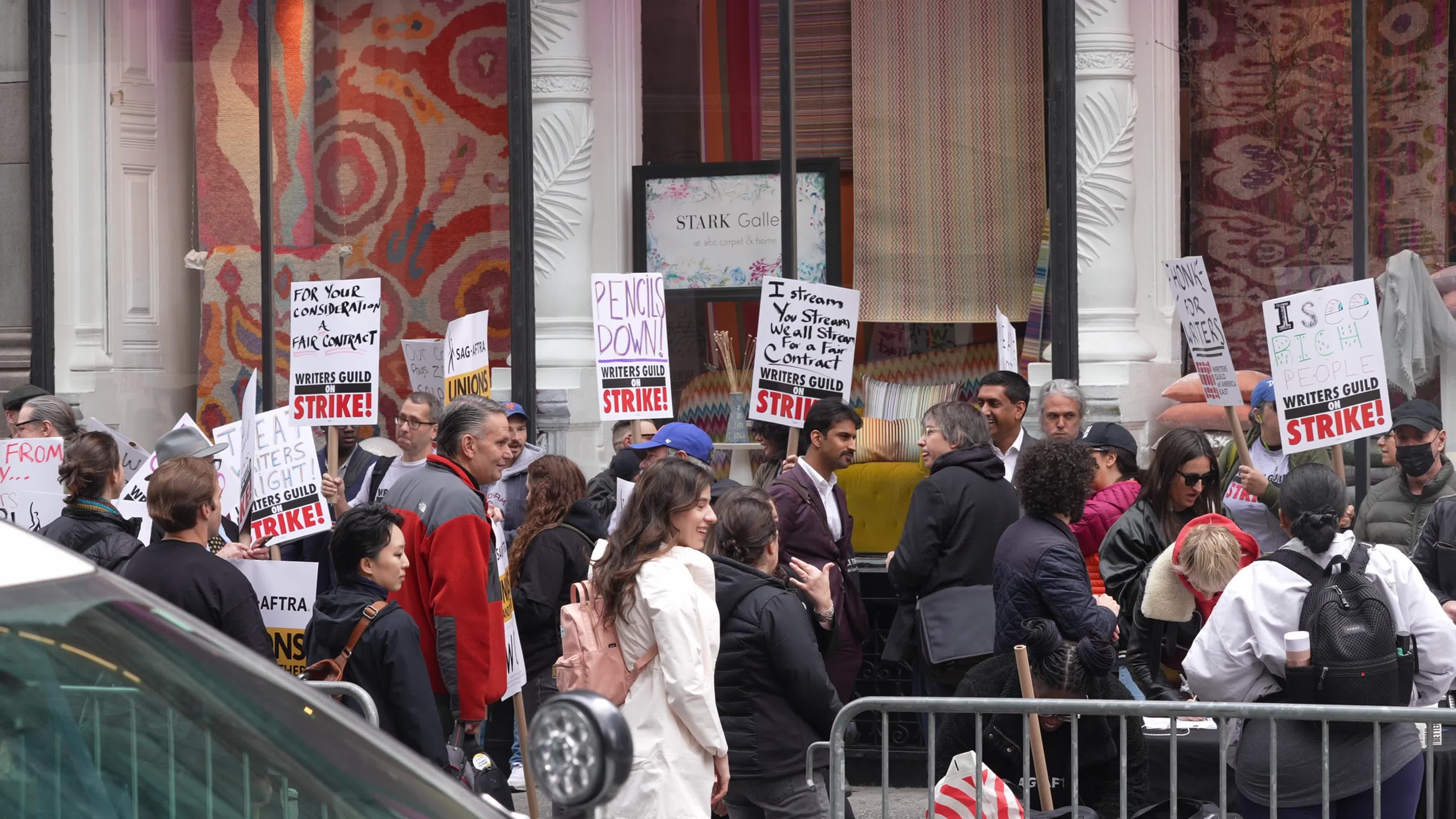 Writers Guild of America Strike in NYC