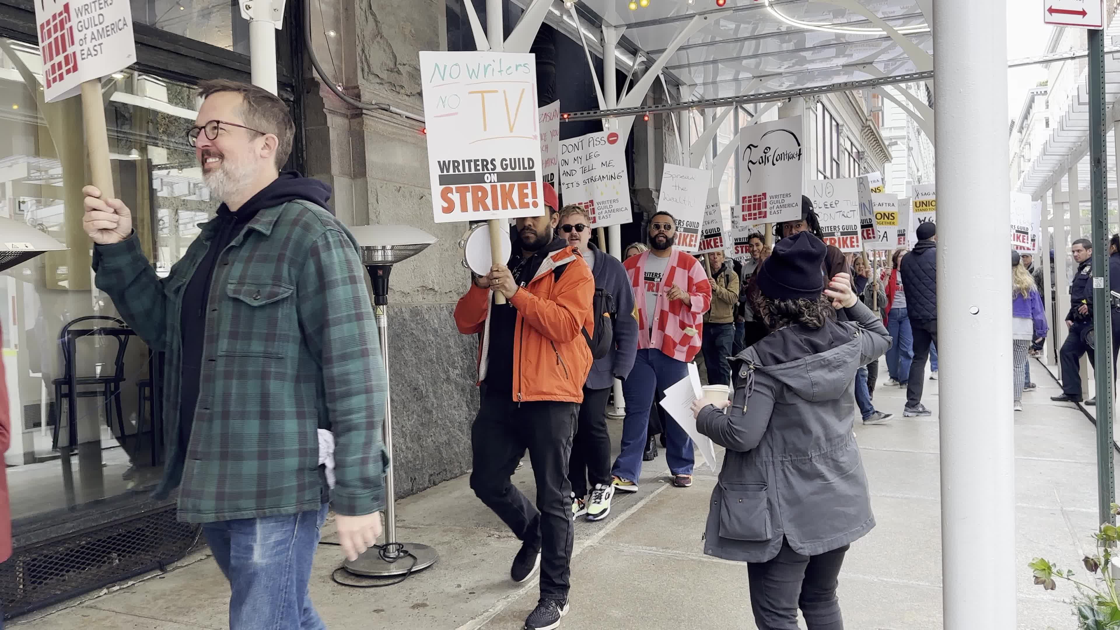 Writers Guild of America Strike in NYC