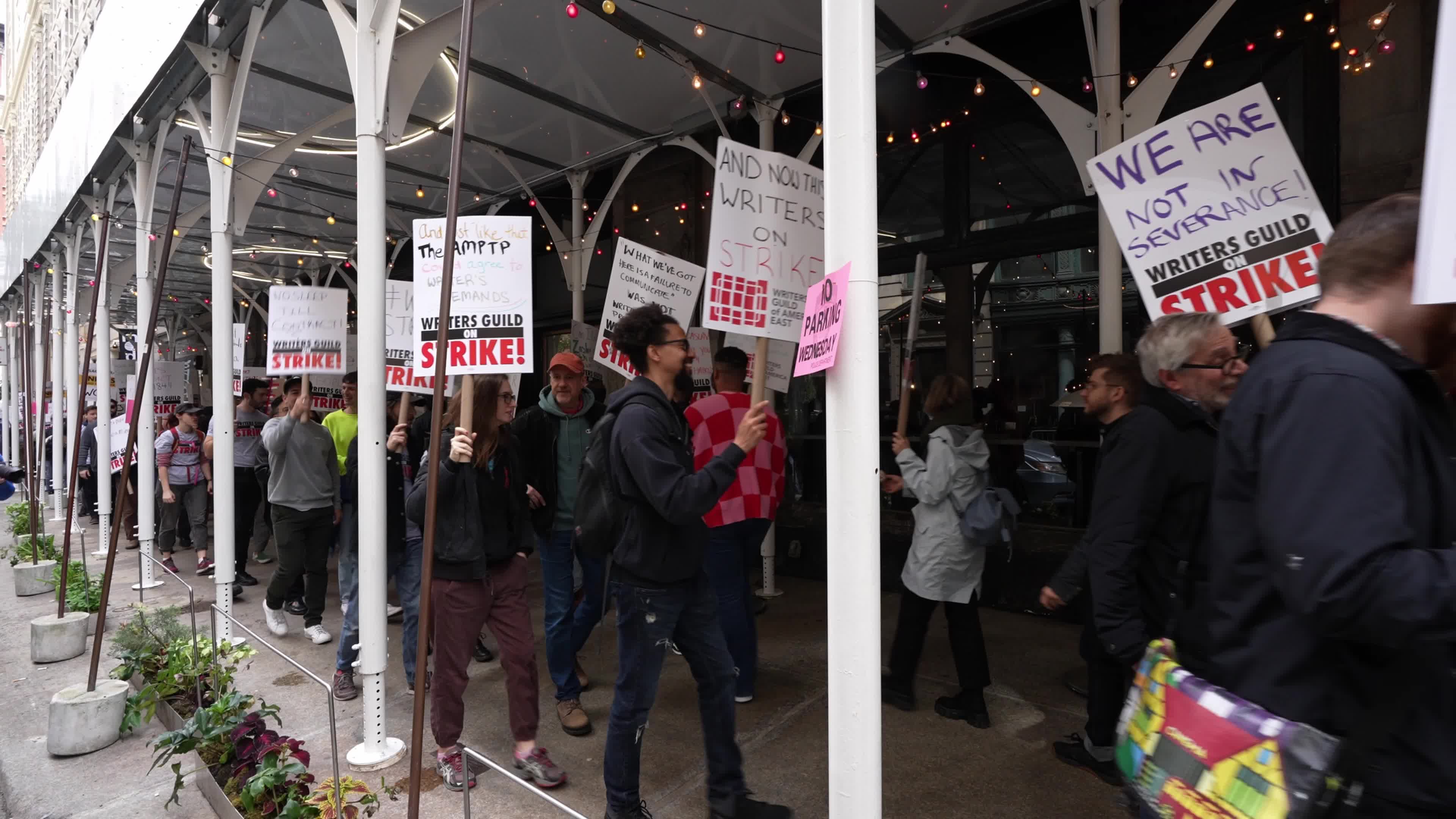 Writers Guild of America Strike in NYC