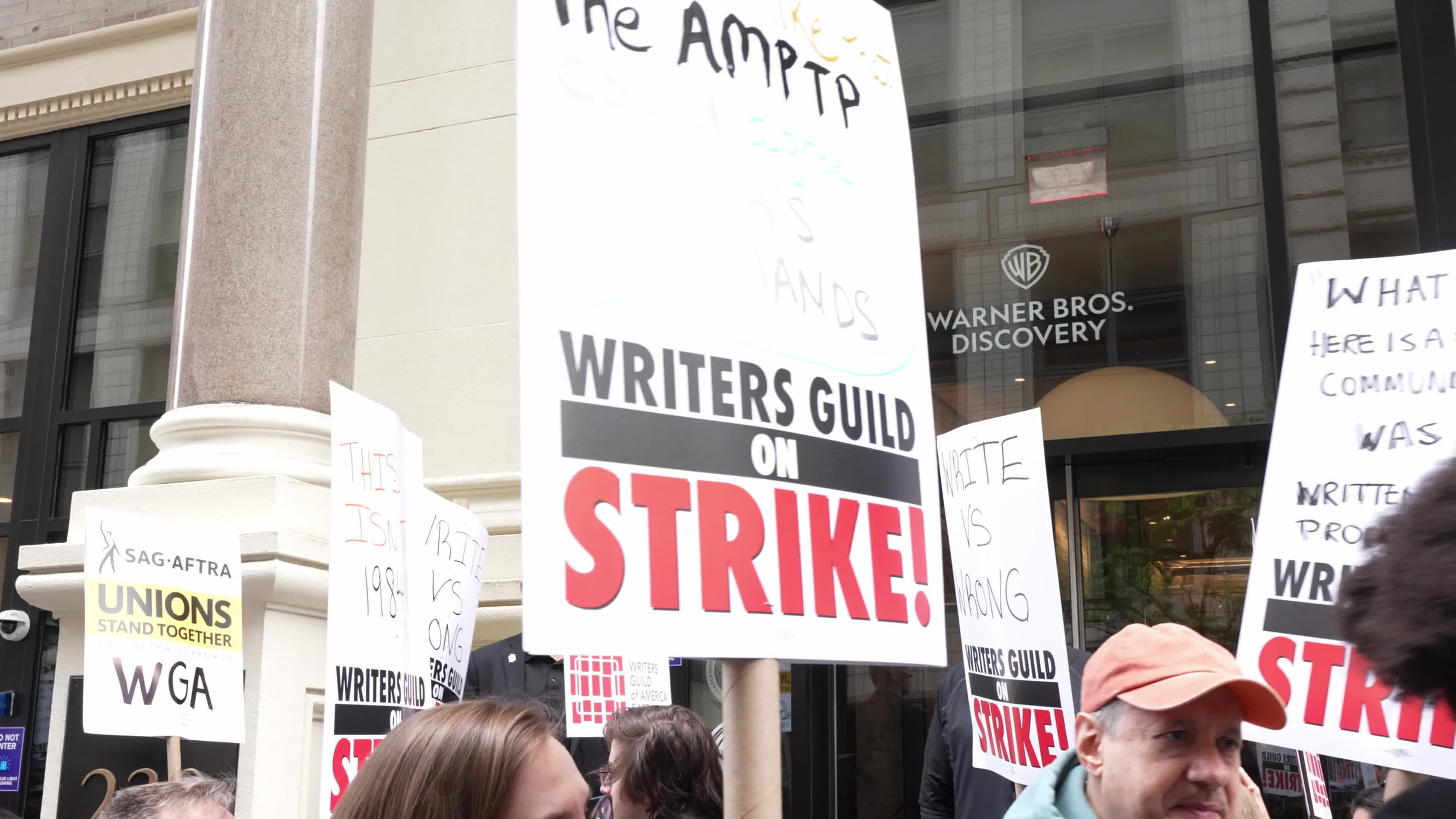 Writers Guild of America Strike in NYC