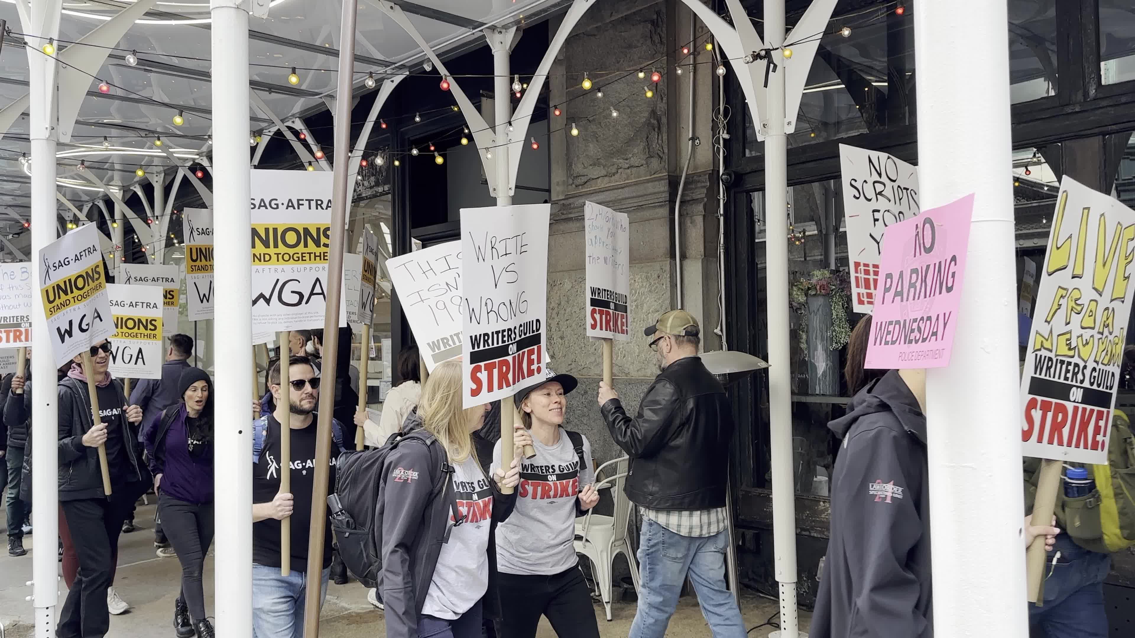 Writers Guild of America Strike in NYC