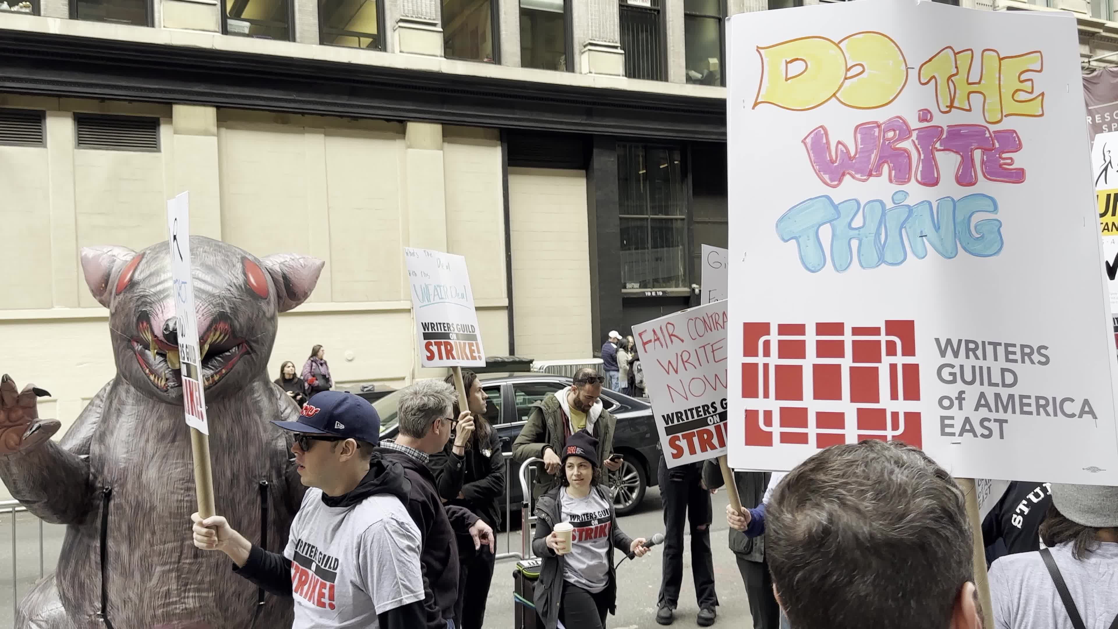 Writers Guild of America Strike in NYC