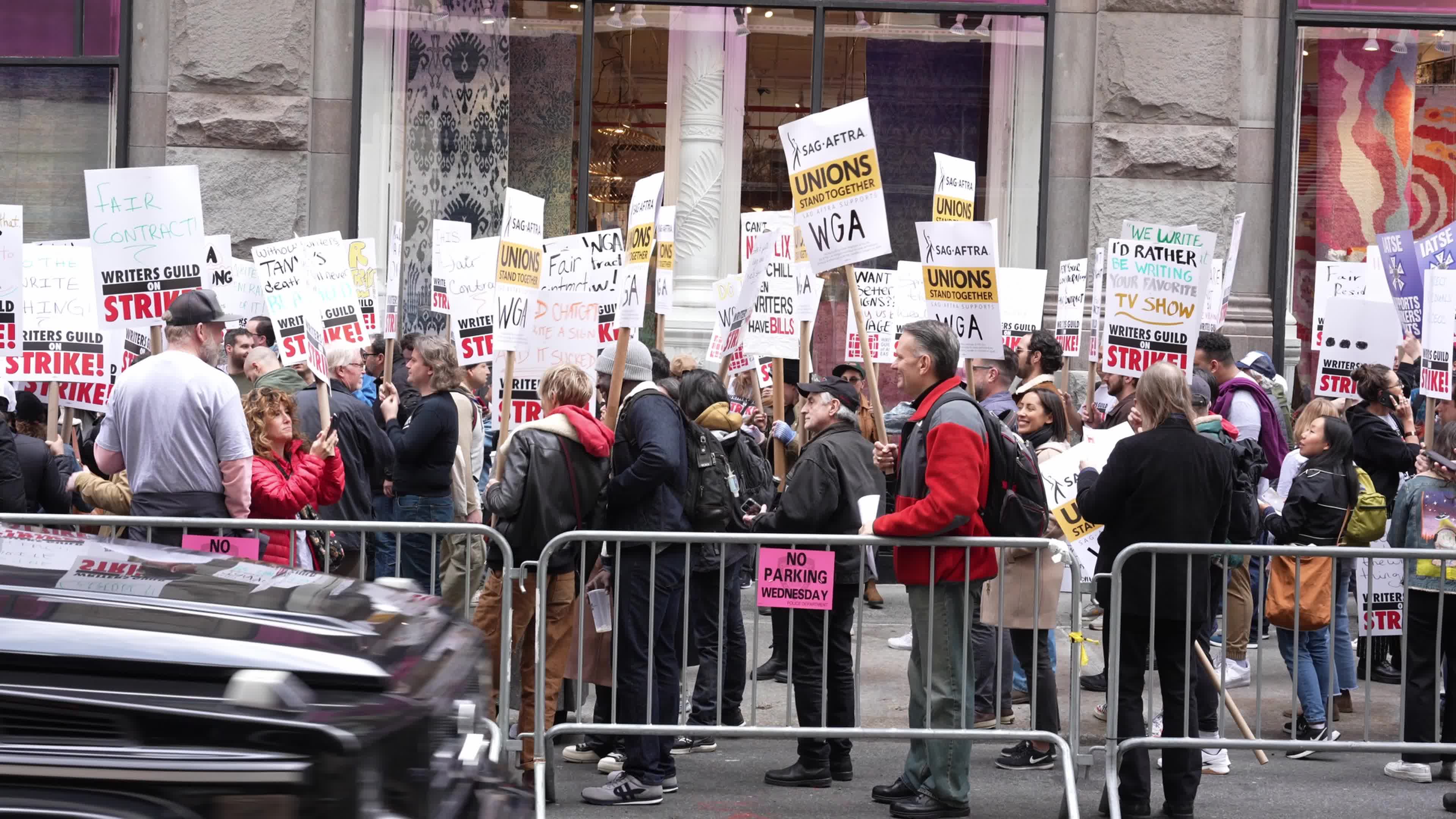 Writers Guild of America Strike in NYC