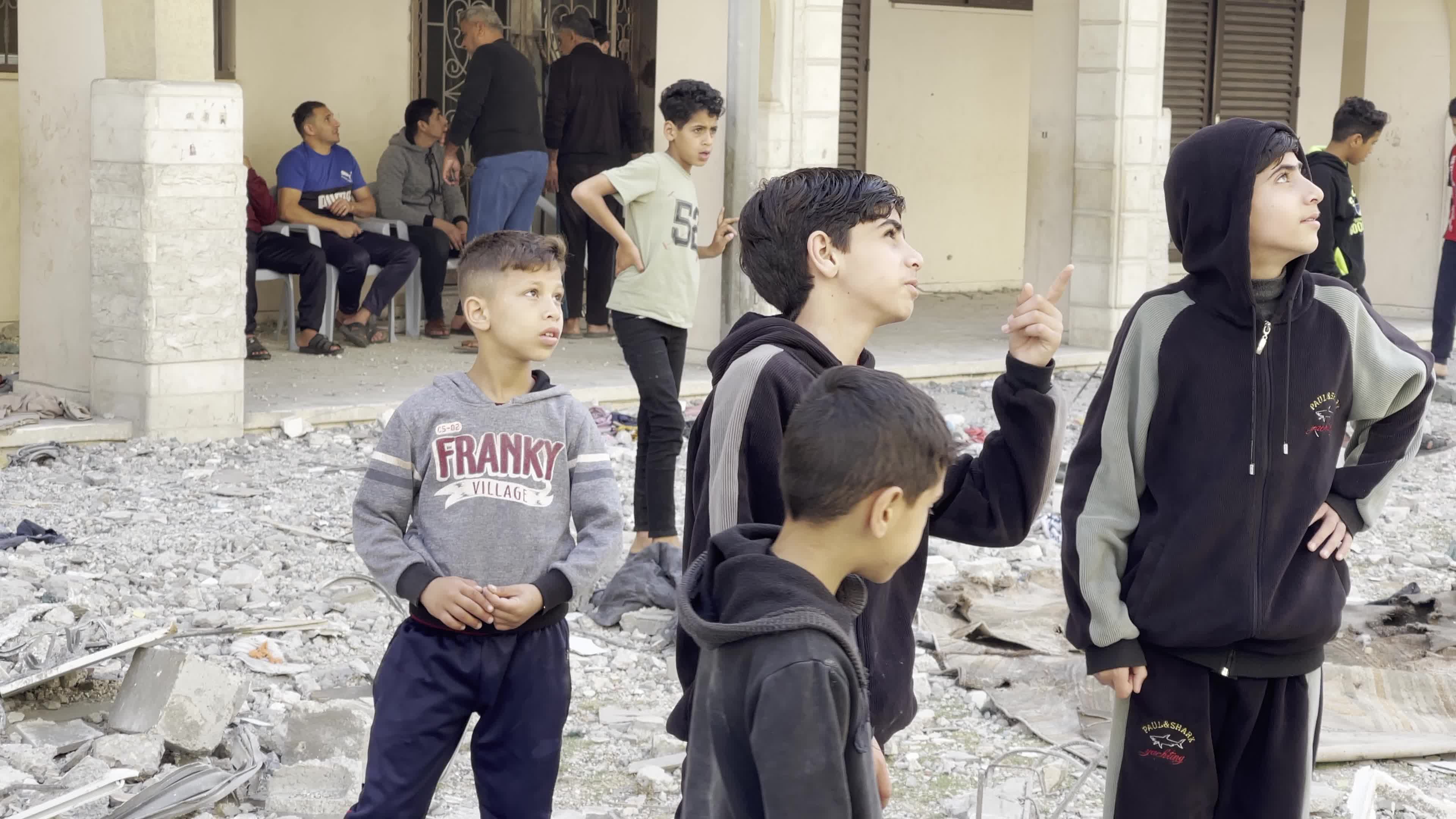 Aftermath of Israeli airstrike in Gaza, Palestine