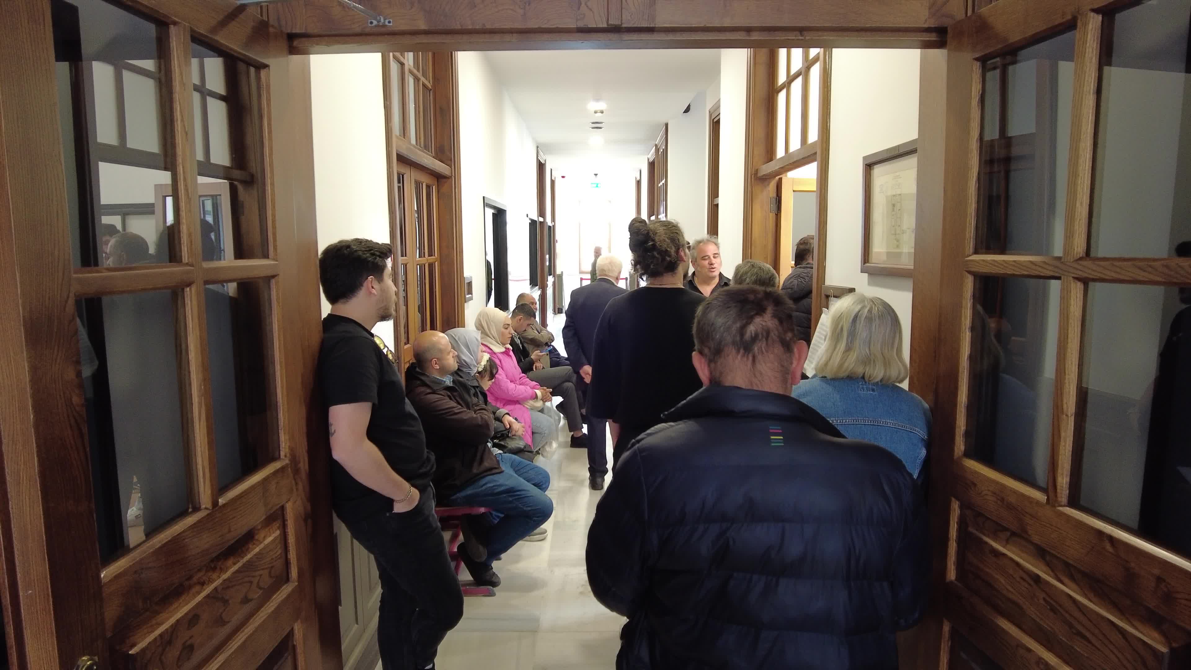 Turkish voters at the polling station in Karaköy district, Istanbul