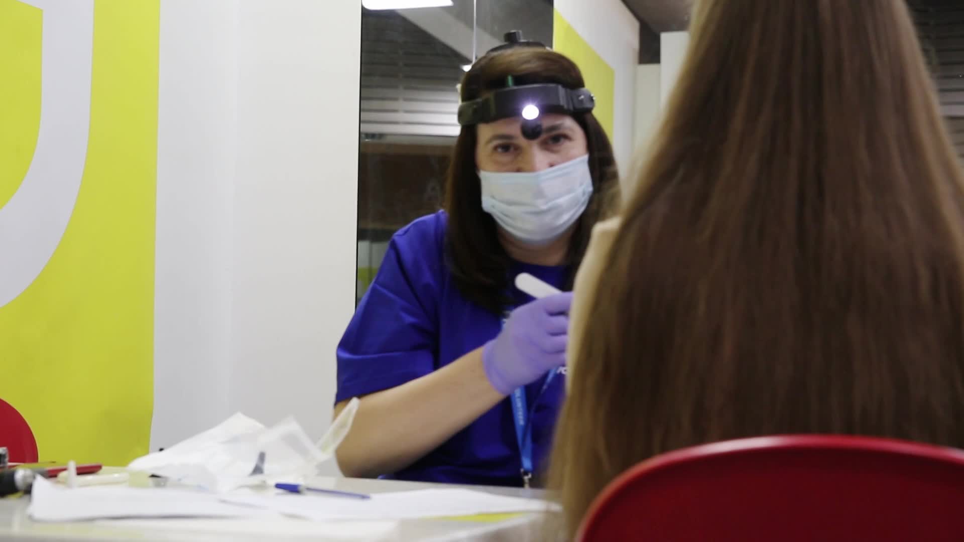 Volunteers provide medical help for internal refugees in Ukraine