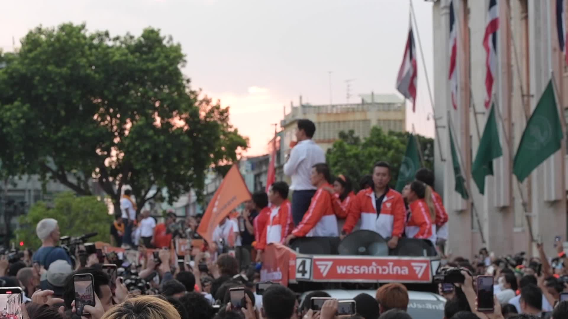 Move Forward Party And Supporters Celebrate the Election Results