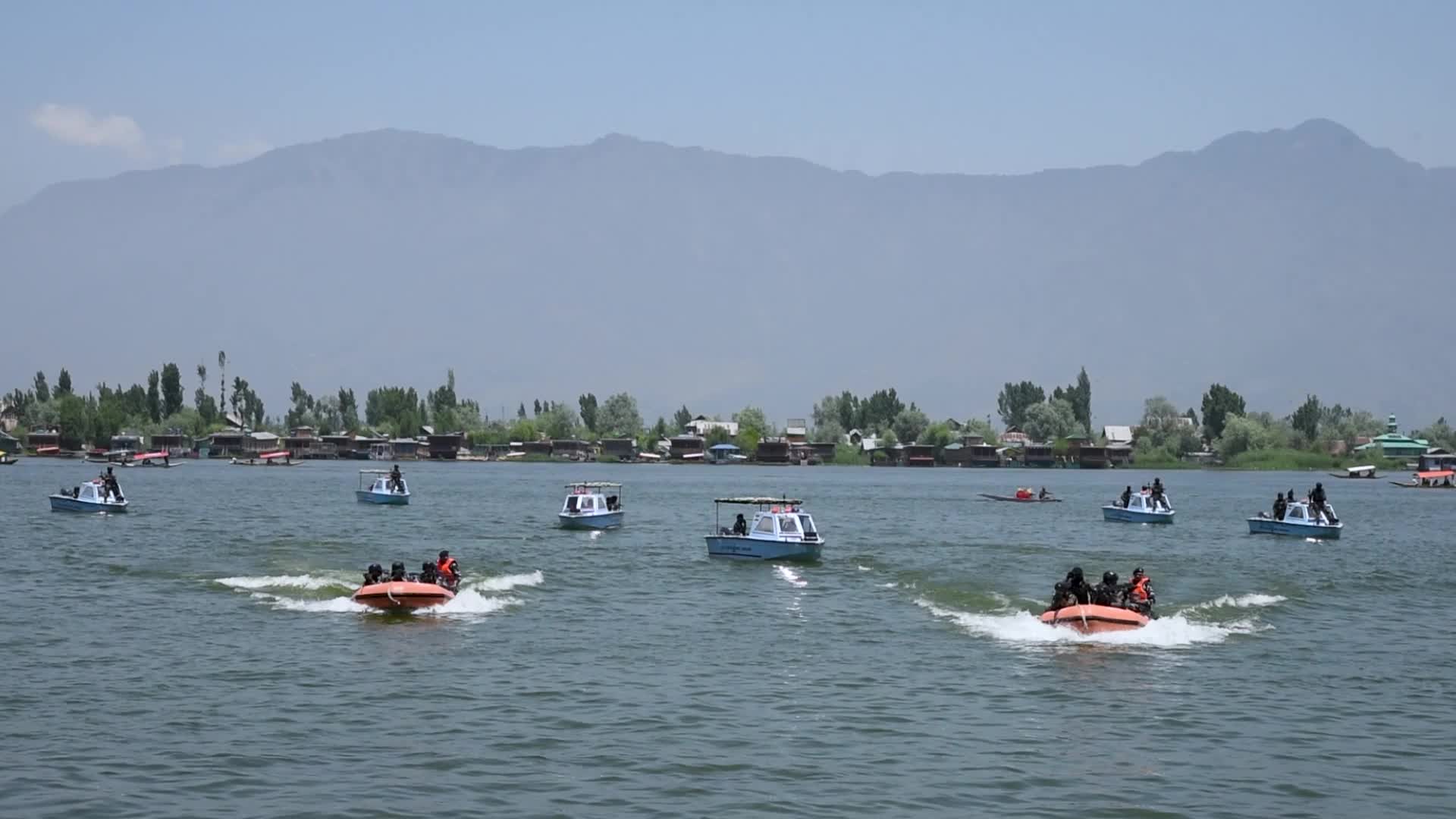 Special security drill conduct ahead of G20 meeting in Srinagar, India