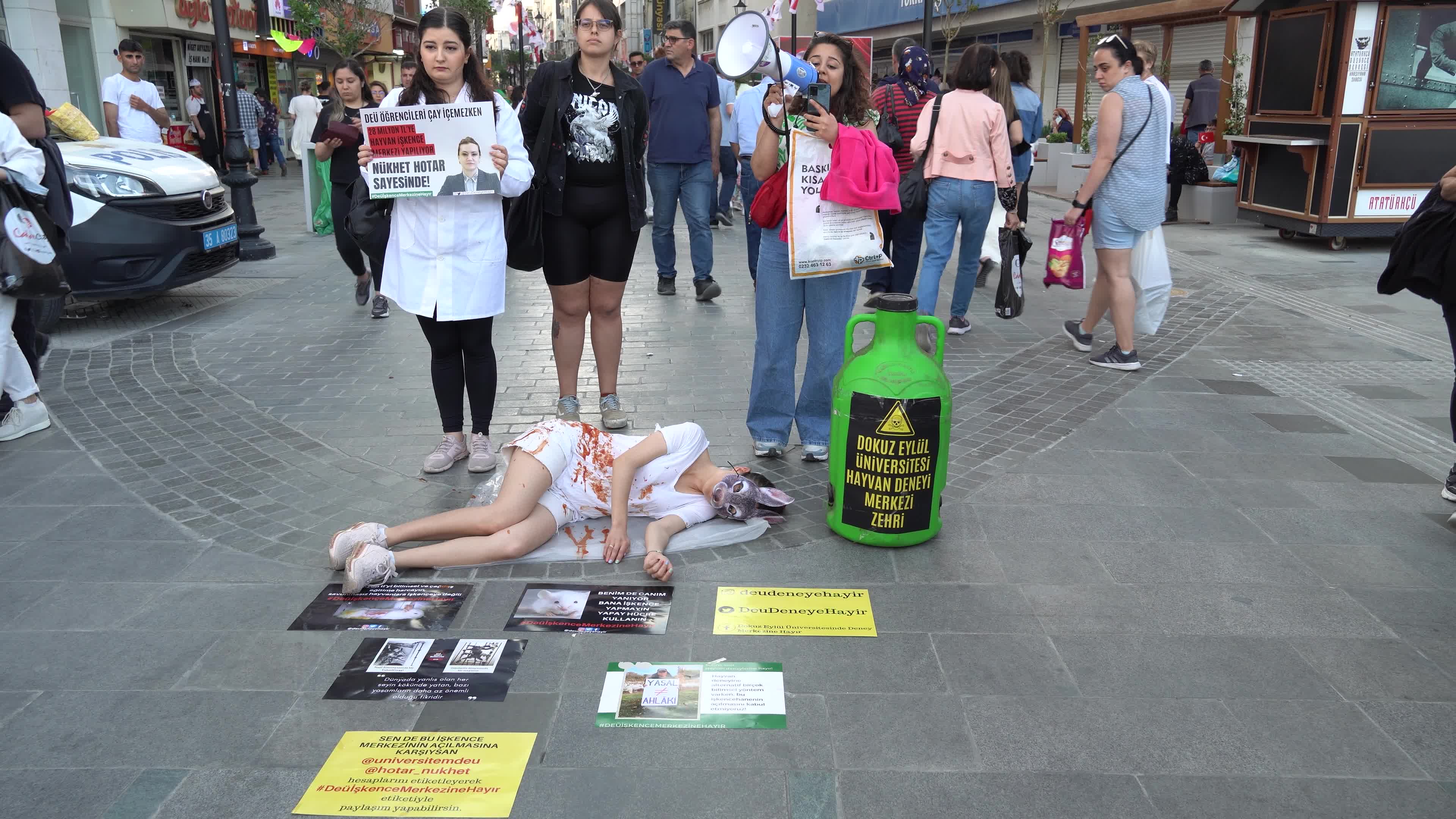 Vegan Protest For Animal Experiment Center, Izmir, Turkey