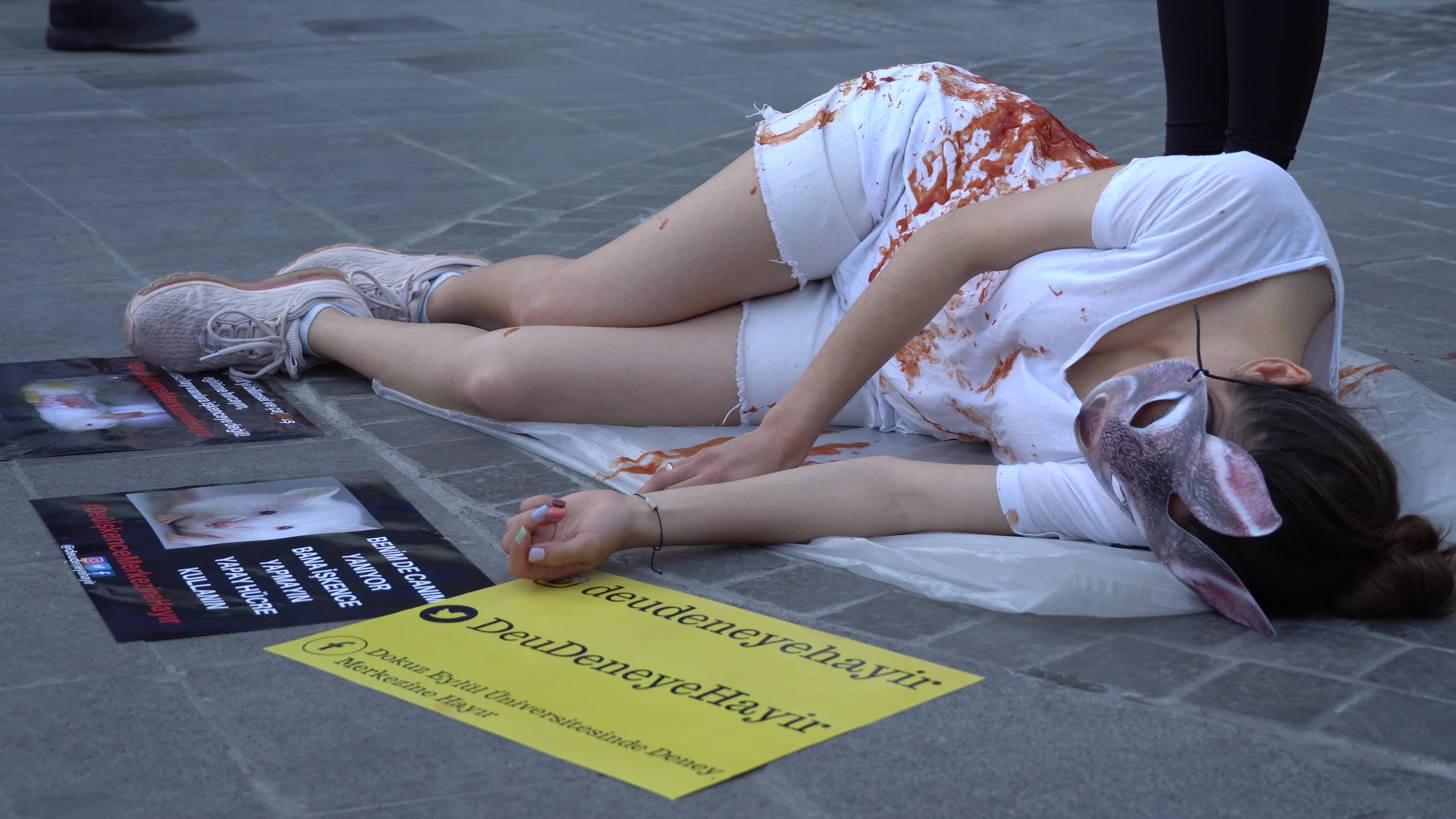 Vegan Protest For Animal Experiment Center, Izmir, Turkey