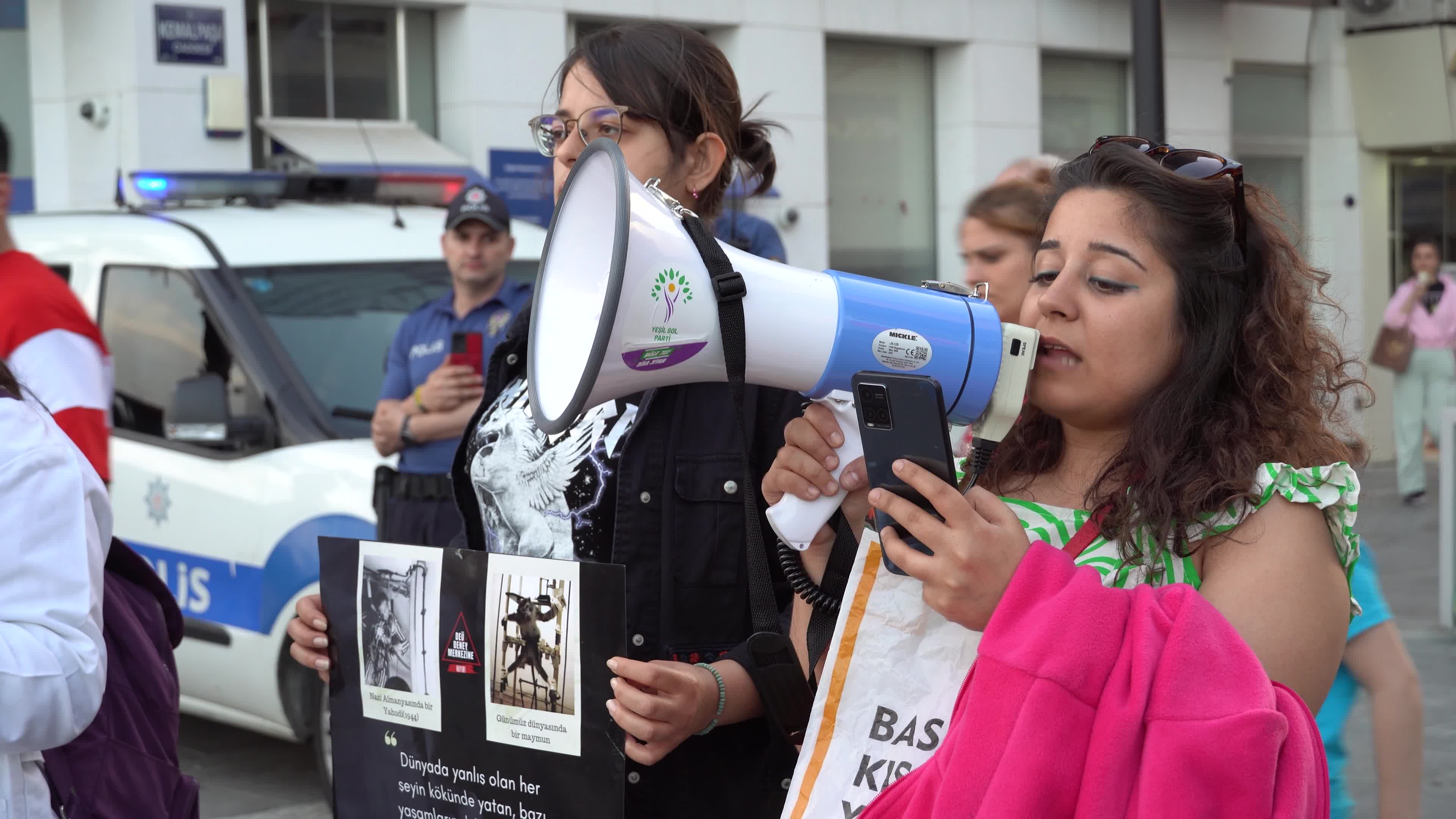 Vegan Protest For Animal Experiment Center, Izmir, Turkey