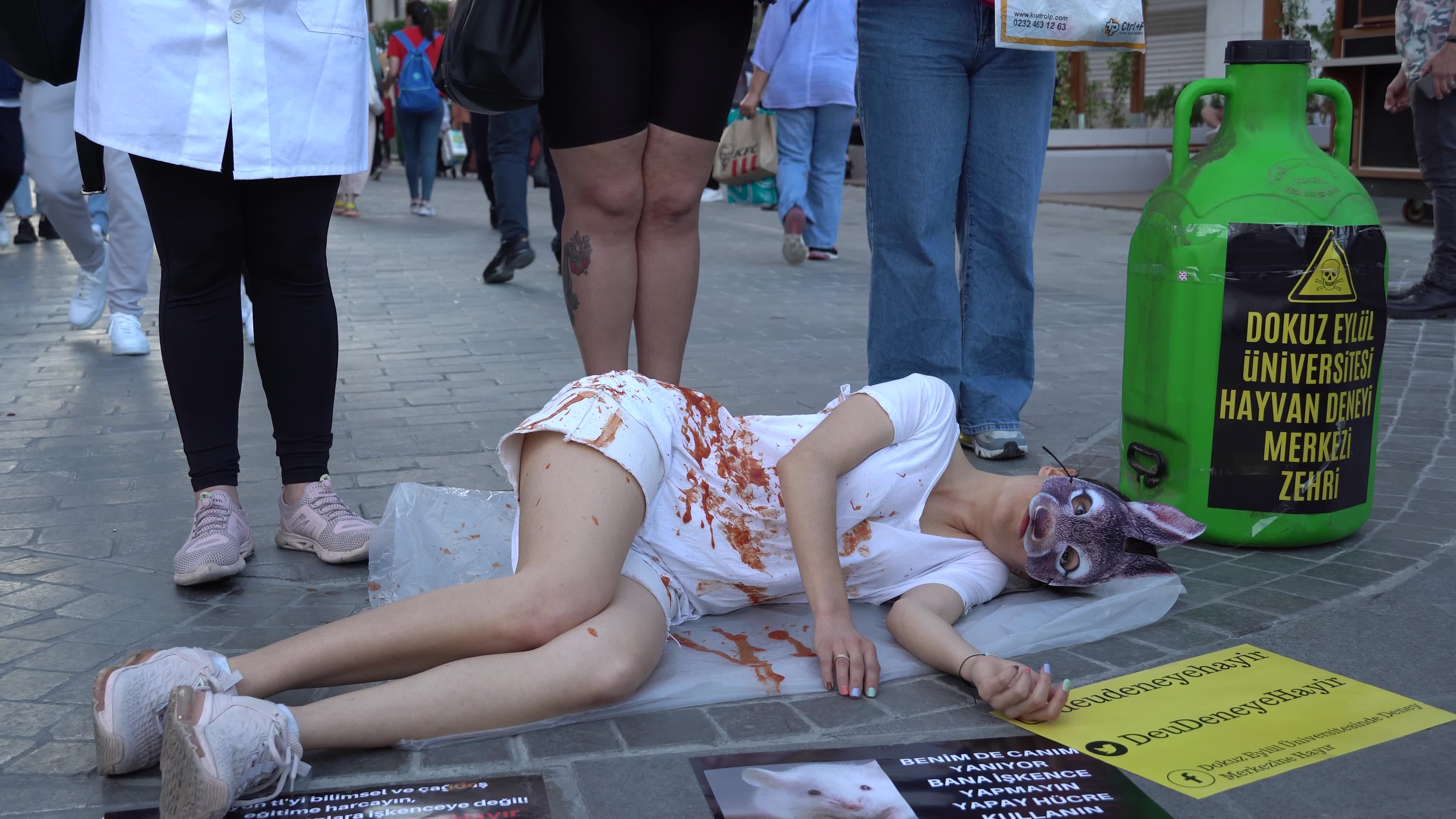 Vegan Protest For Animal Experiment Center, Izmir, Turkey