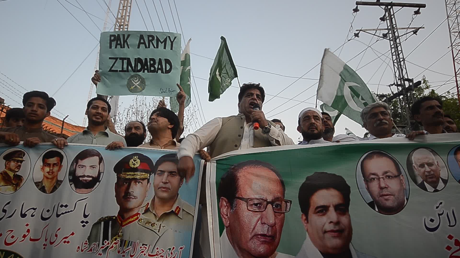 Rally in support of Pakistani Army in Peshawar
