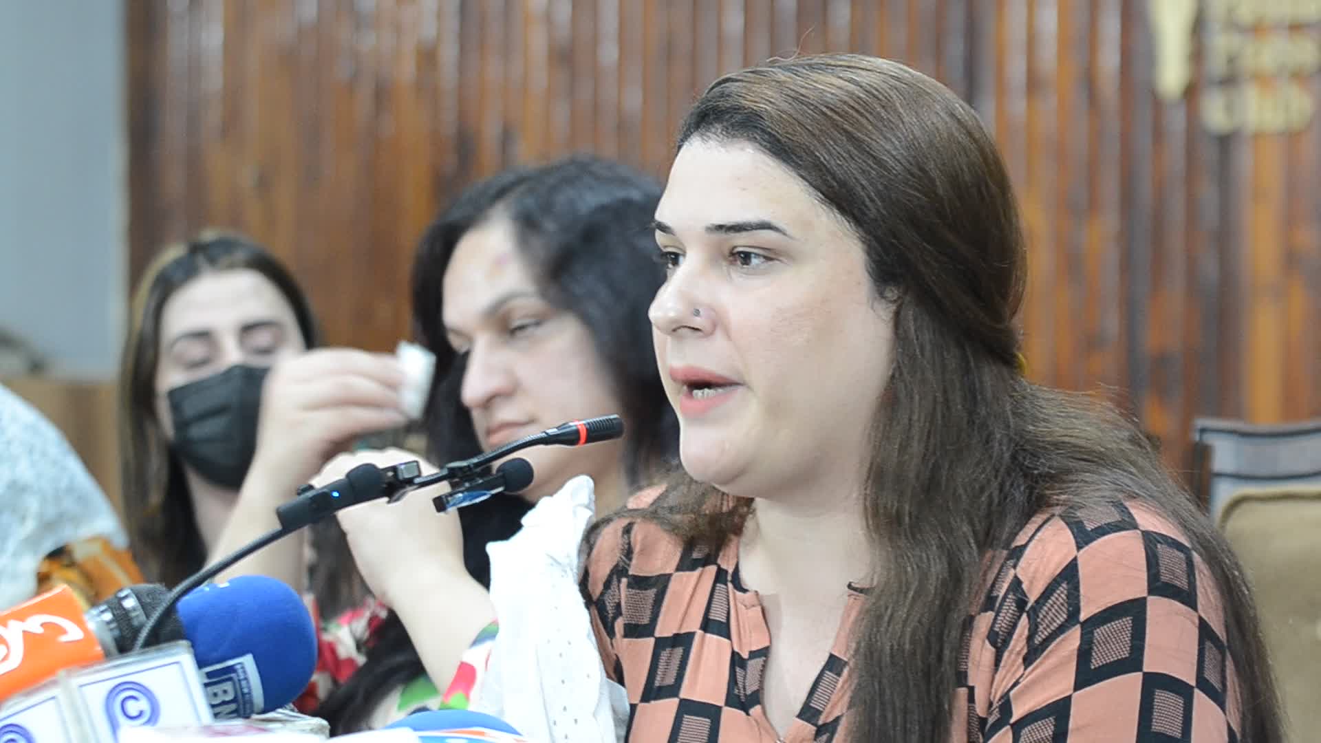 Representative of transgender community give press conference in Peshawar
