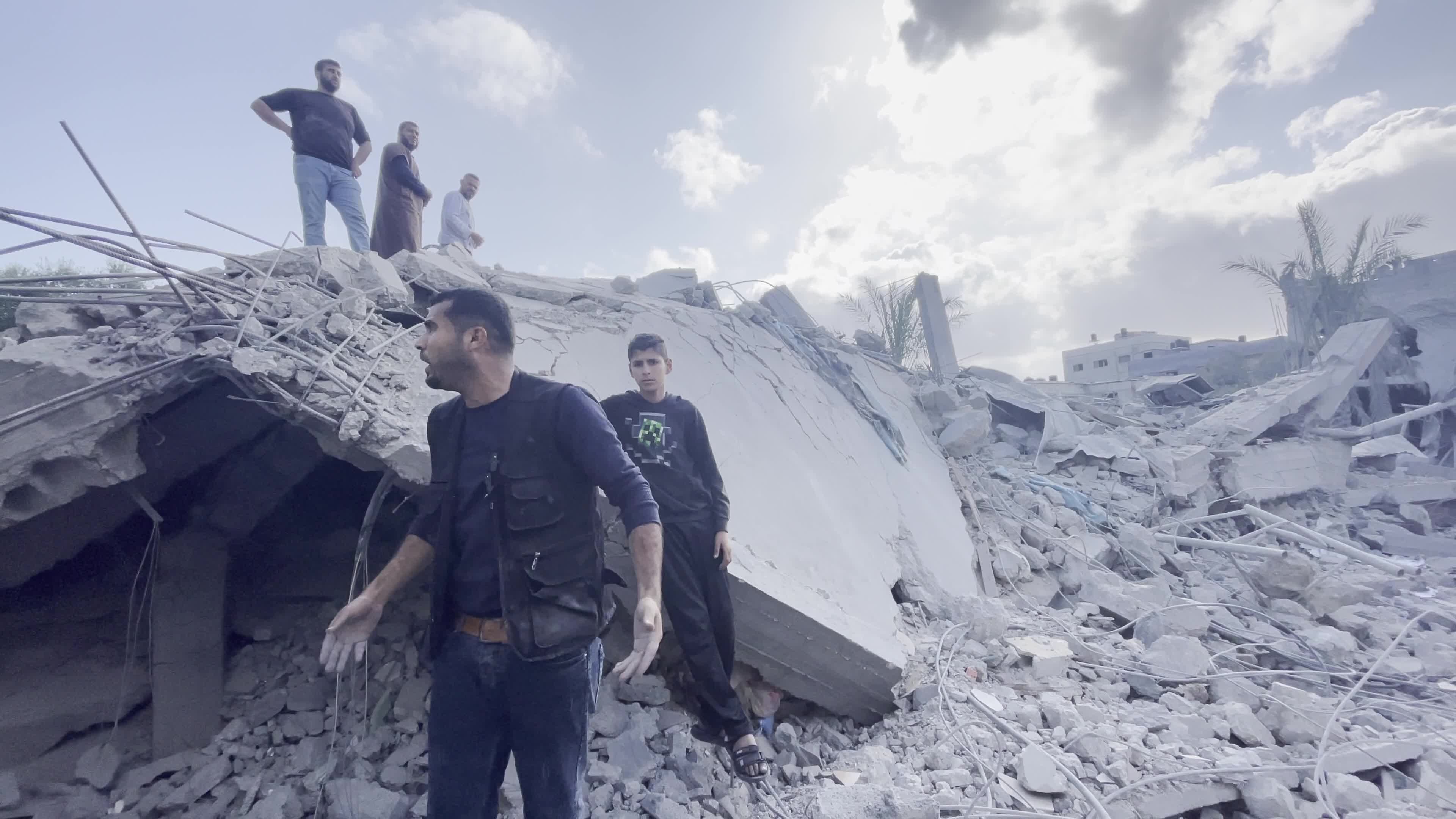 Aftermath of Israeli Air Strike In Gaza, Palestine