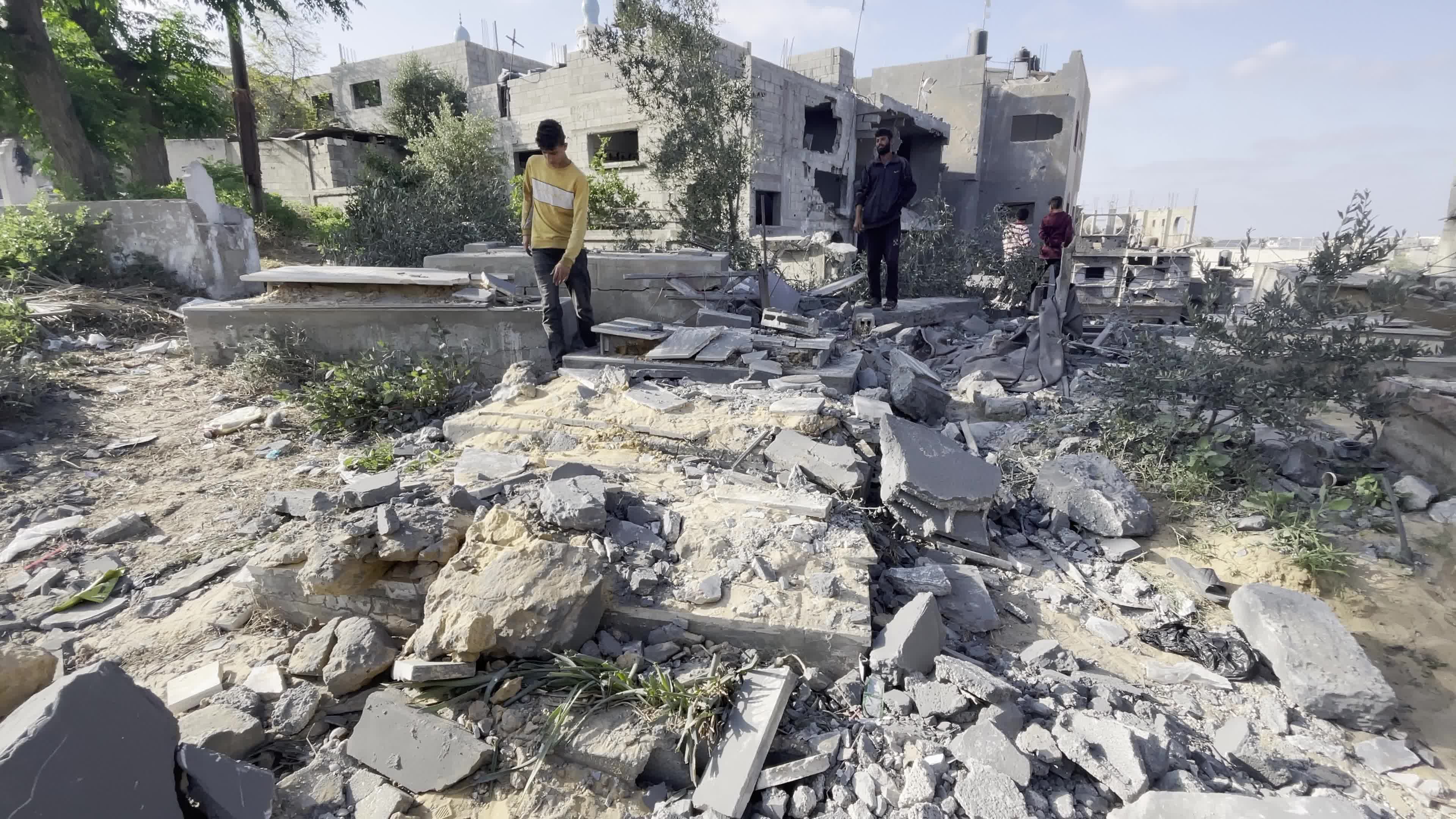 Aftermath of Israeli Air Strike In Gaza, Palestine