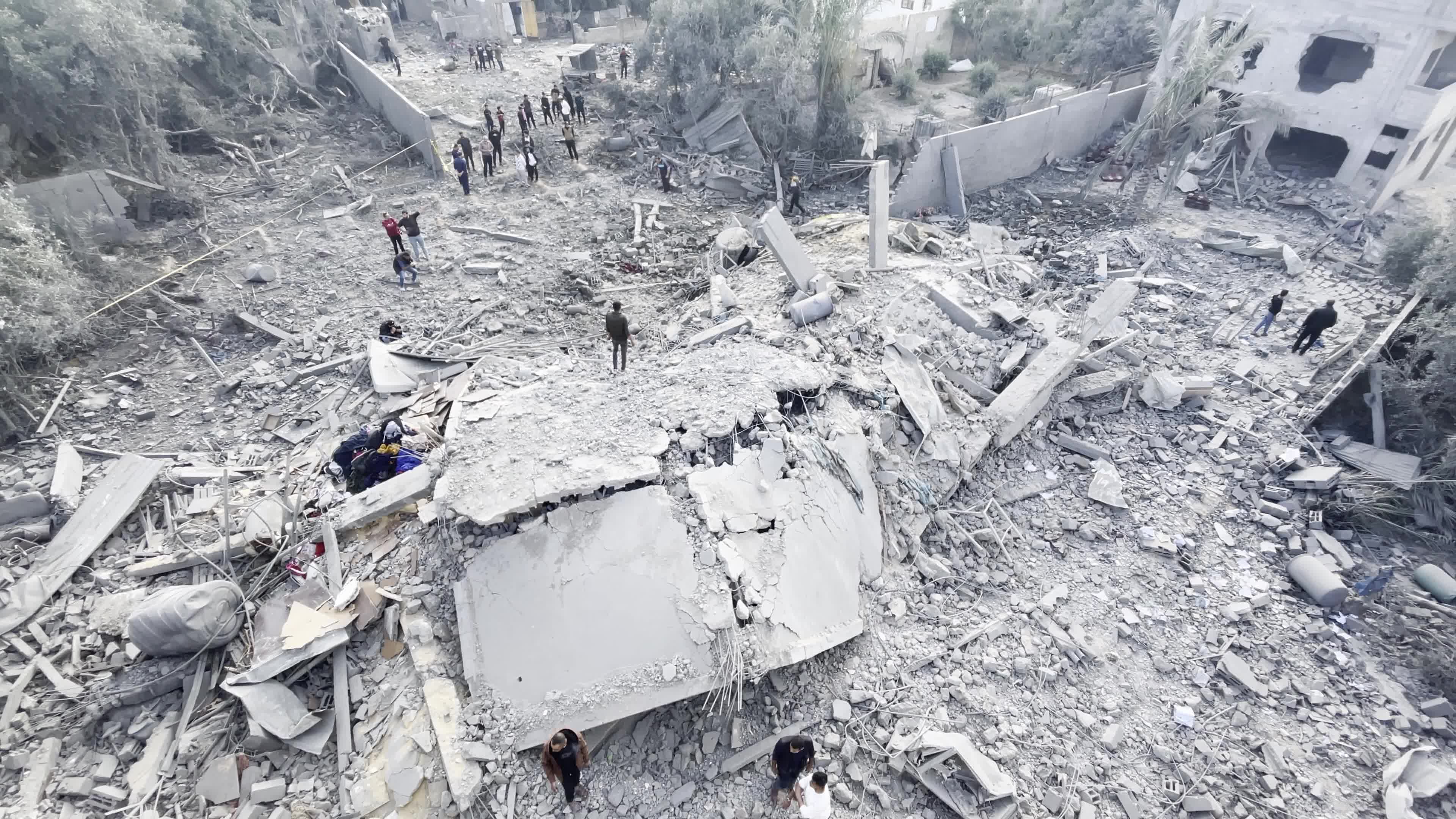 Aftermath of Israeli Air Strike In Gaza, Palestine