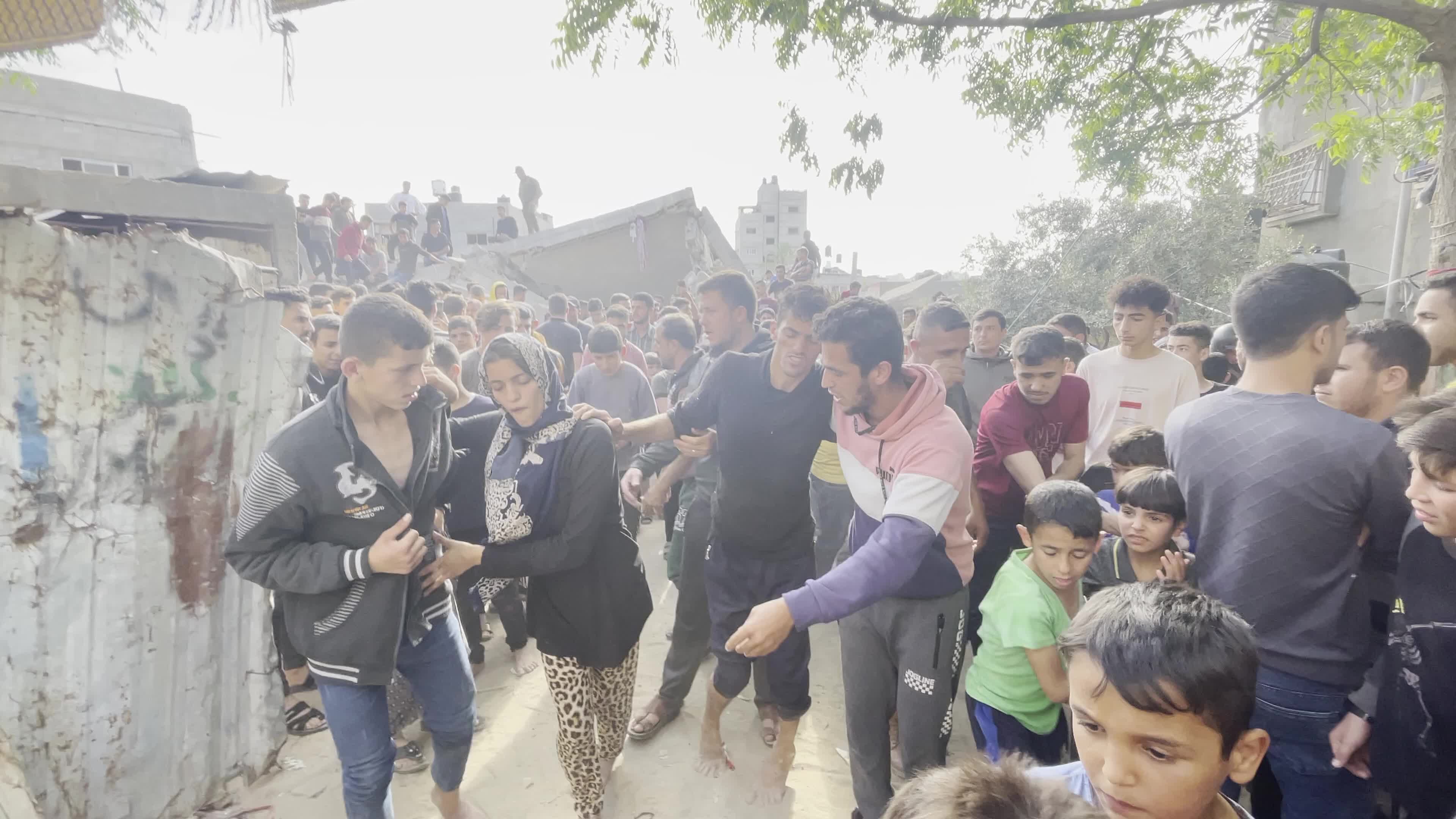 Aftermath of Israeli Air Strike In Gaza, Palestine