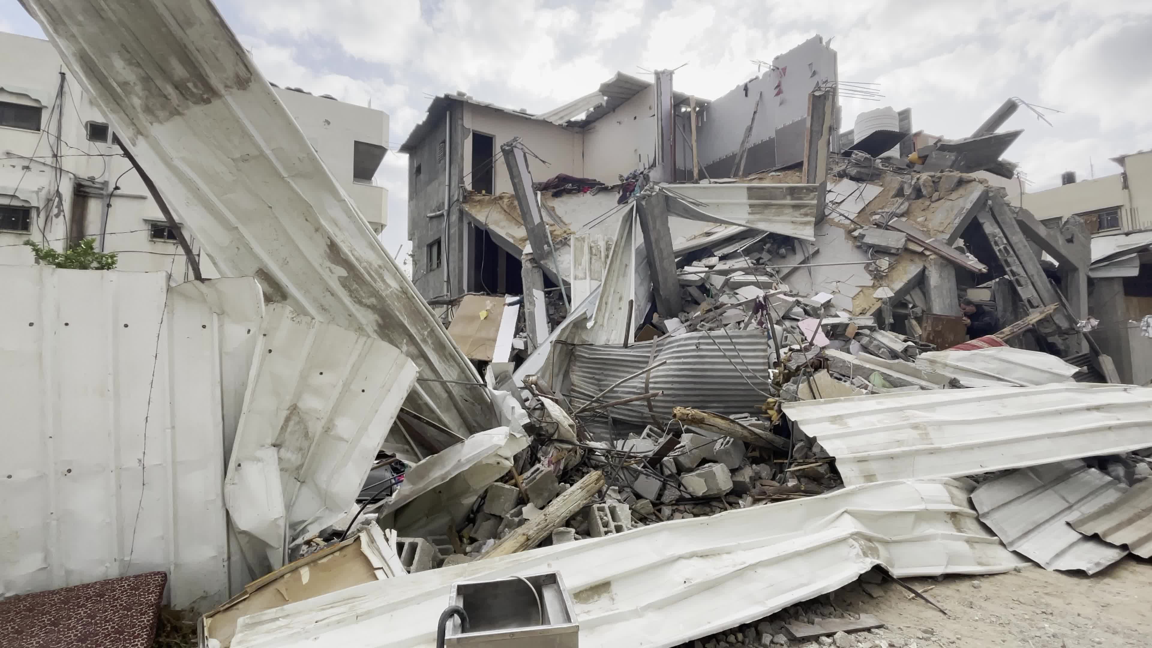 Aftermath of Israeli Air Strike In Gaza, Palestine