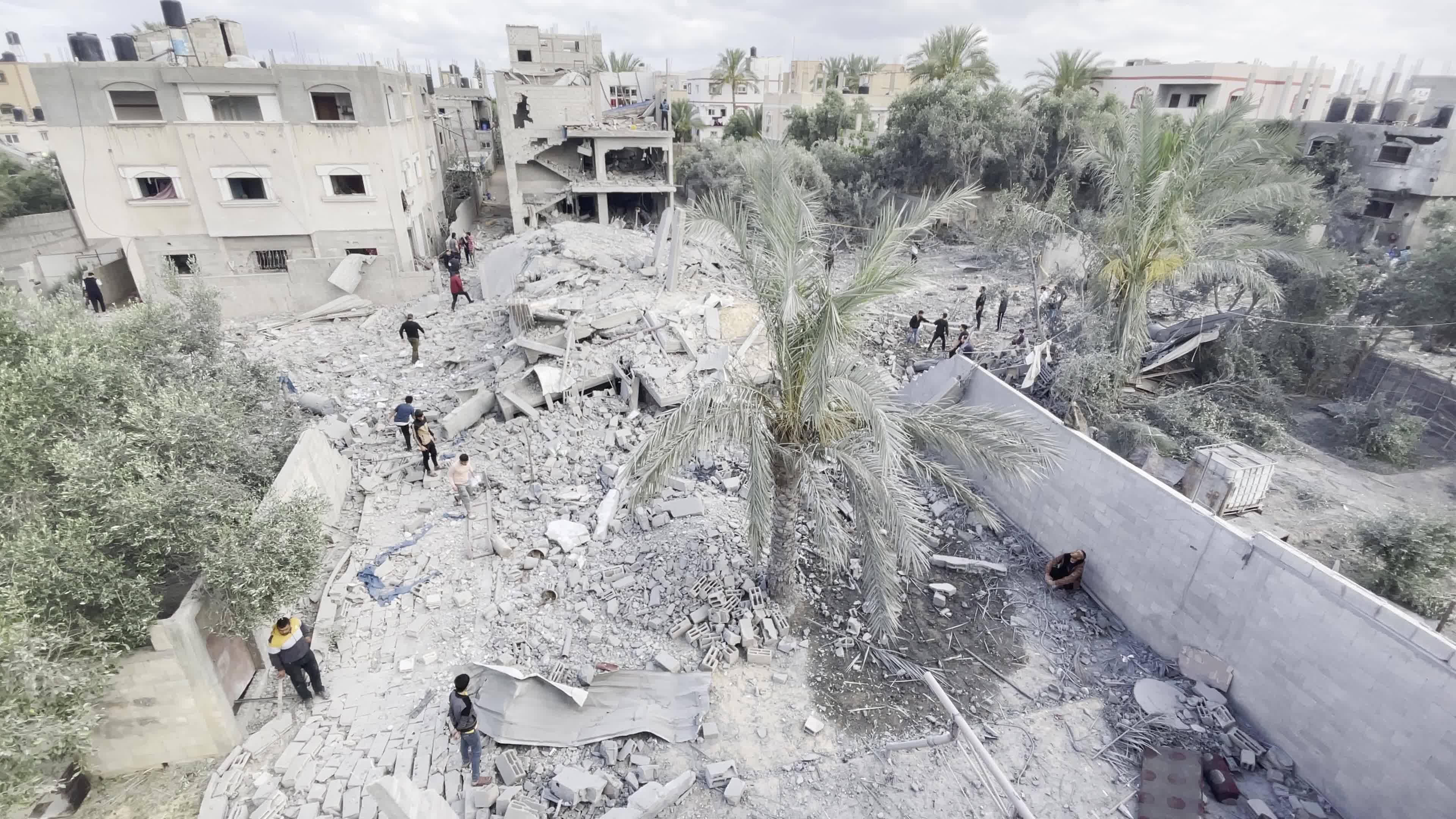 Aftermath of Israeli Air Strike In Gaza, Palestine
