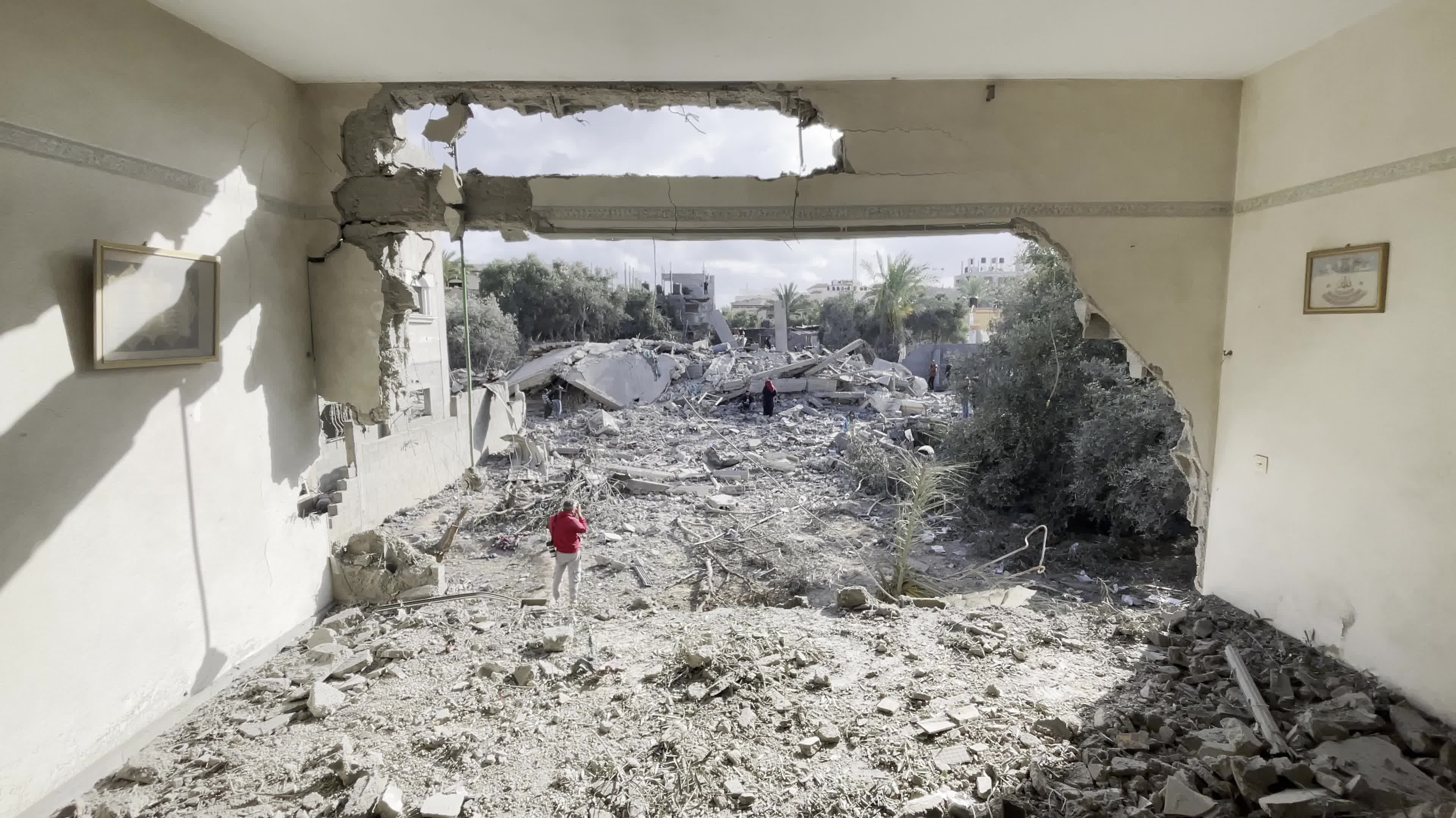 Aftermath of Israeli Air Strike In Gaza, Palestine