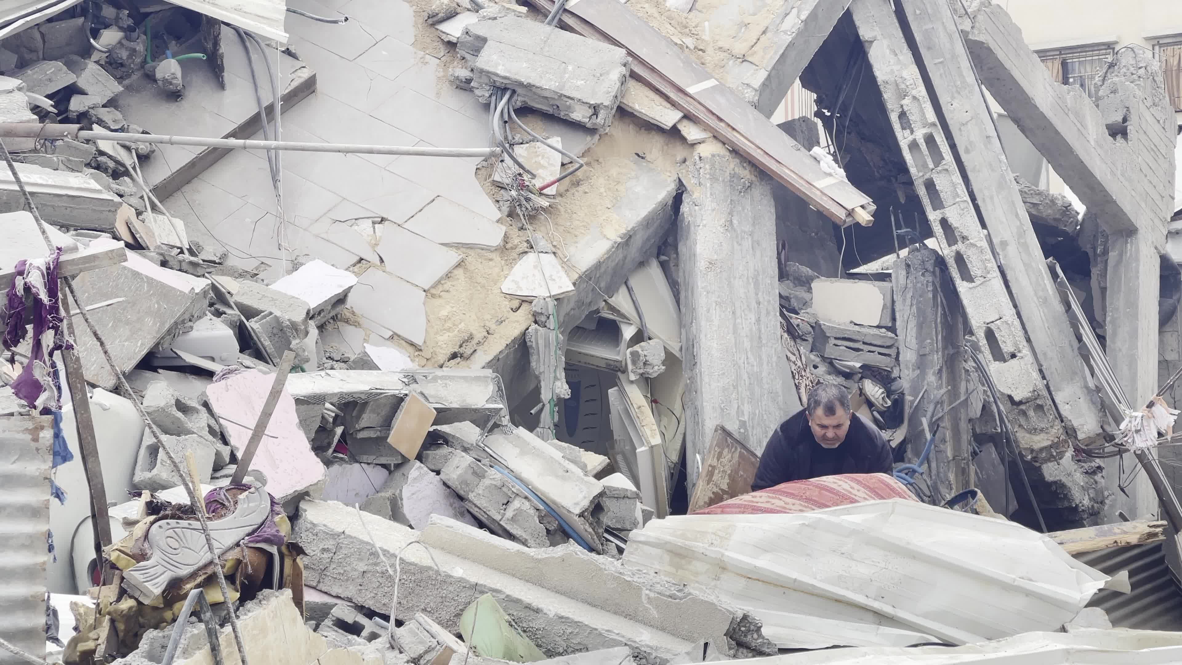 Aftermath of Israeli Air Strike In Gaza, Palestine