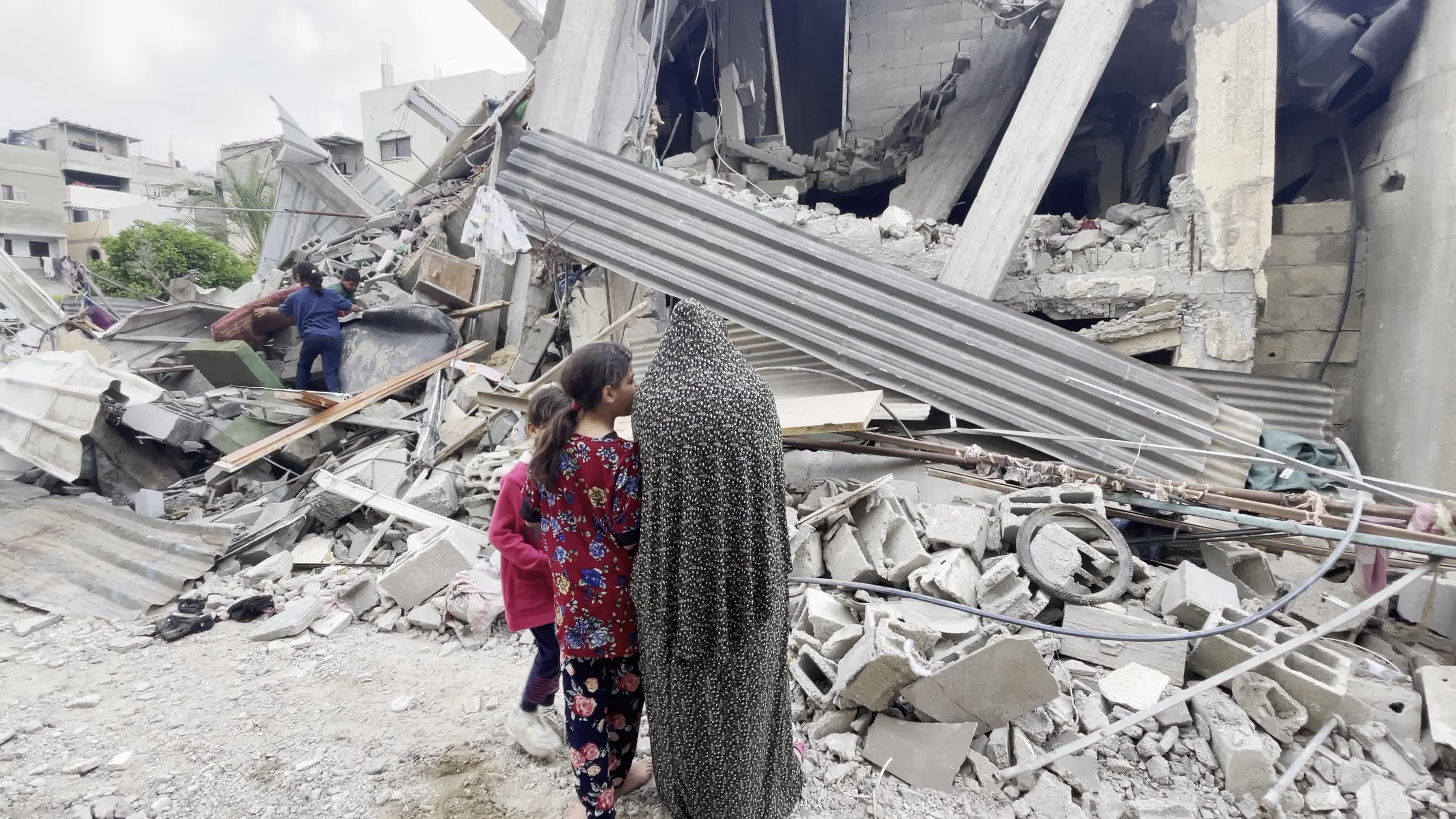 Aftermath of Israeli Air Strike In Gaza, Palestine